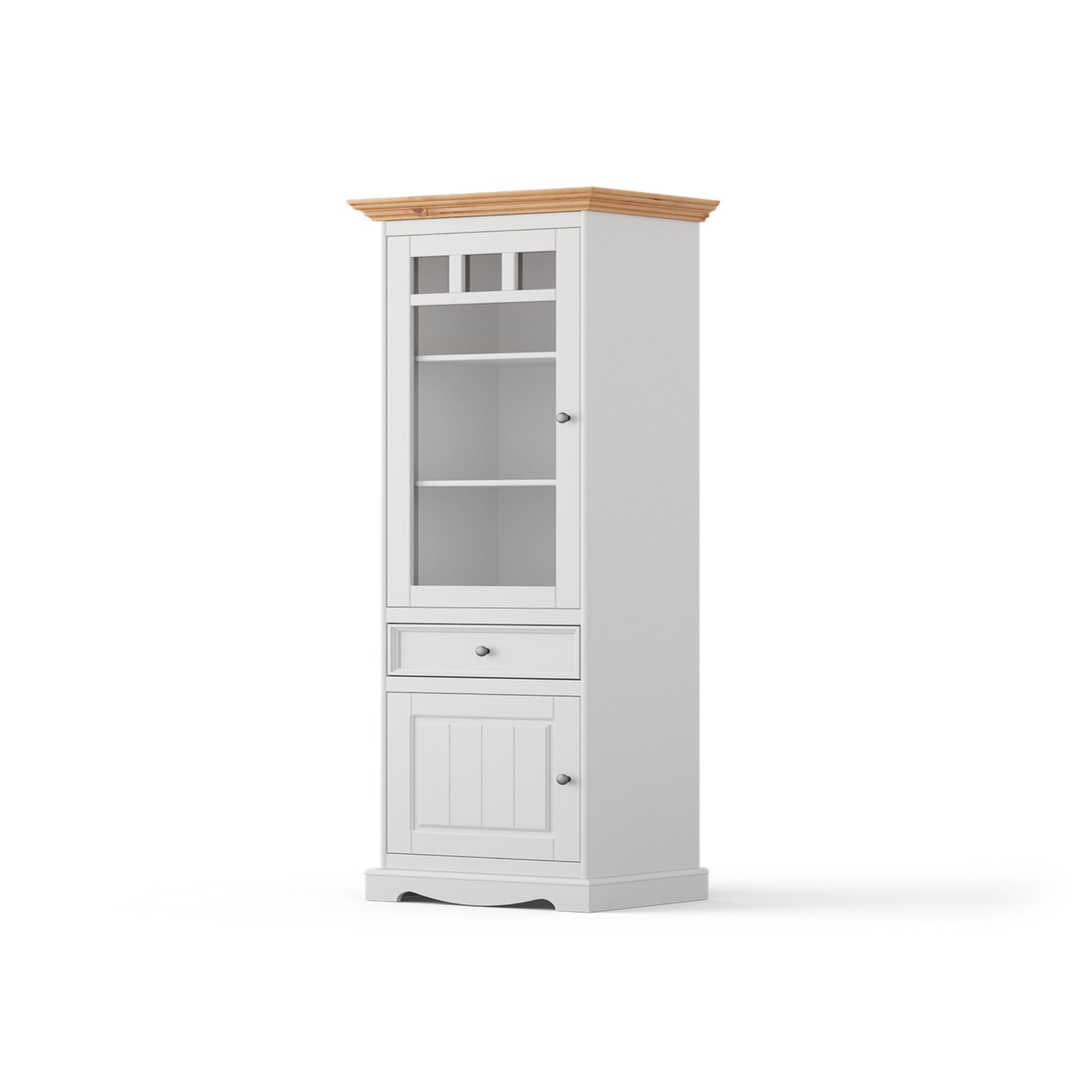 Vitrina Belluno 44x190 cm, Materijal: Masivna Borovina
