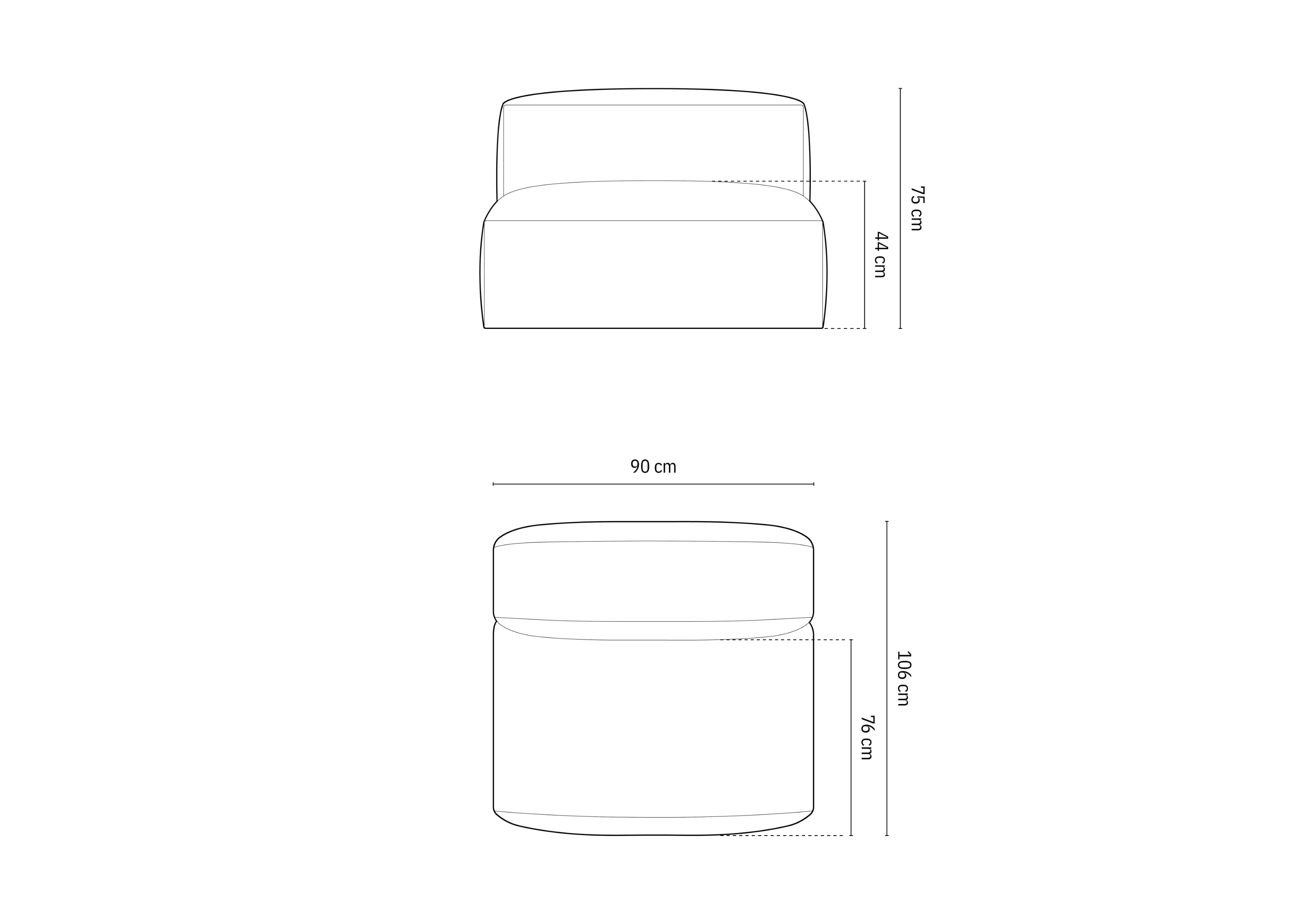Modul Martina, 90x106cm, Materijal: Strukturirana tkanina