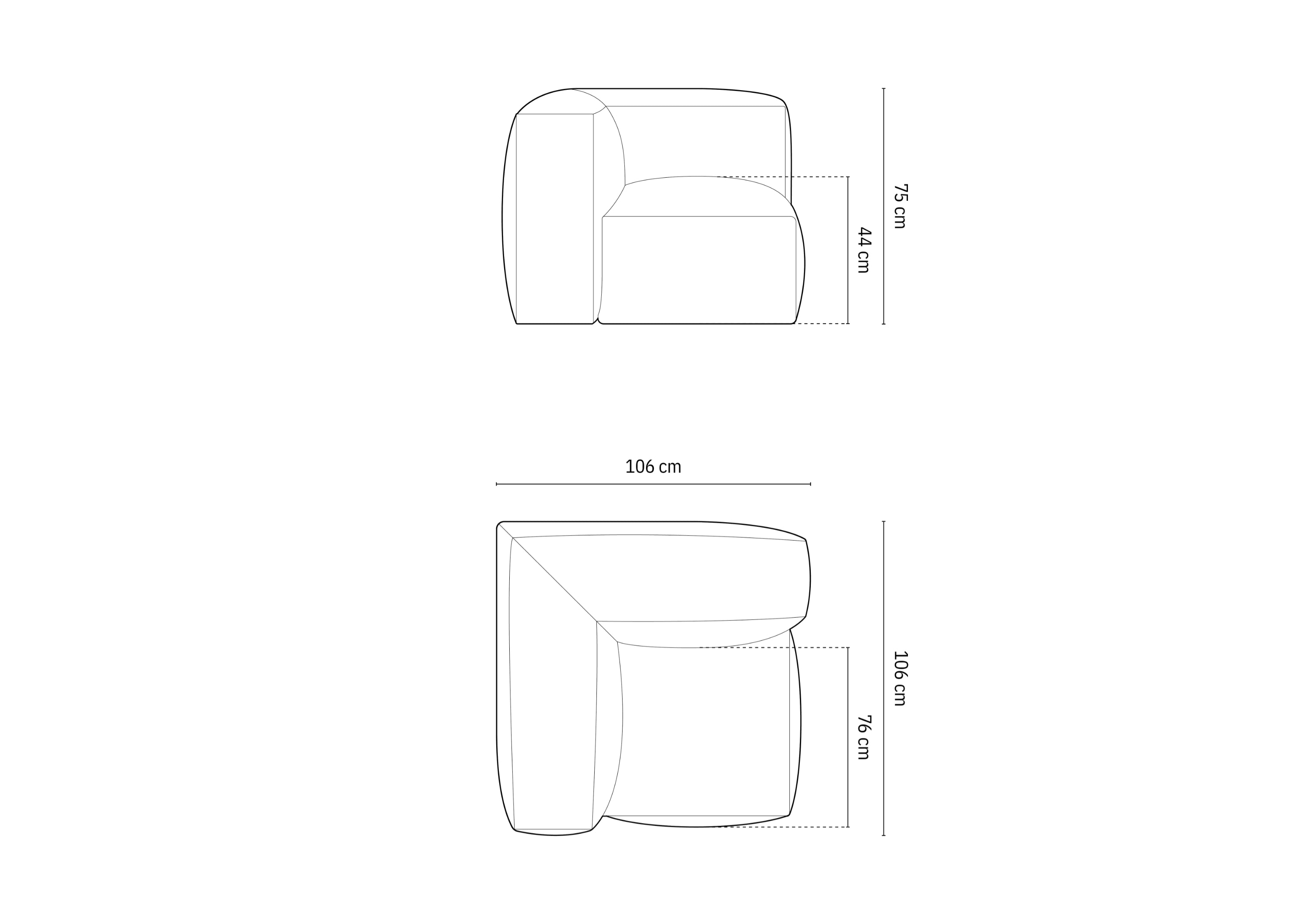 Modul Martina, 106x106cm, Materijal: Baršun