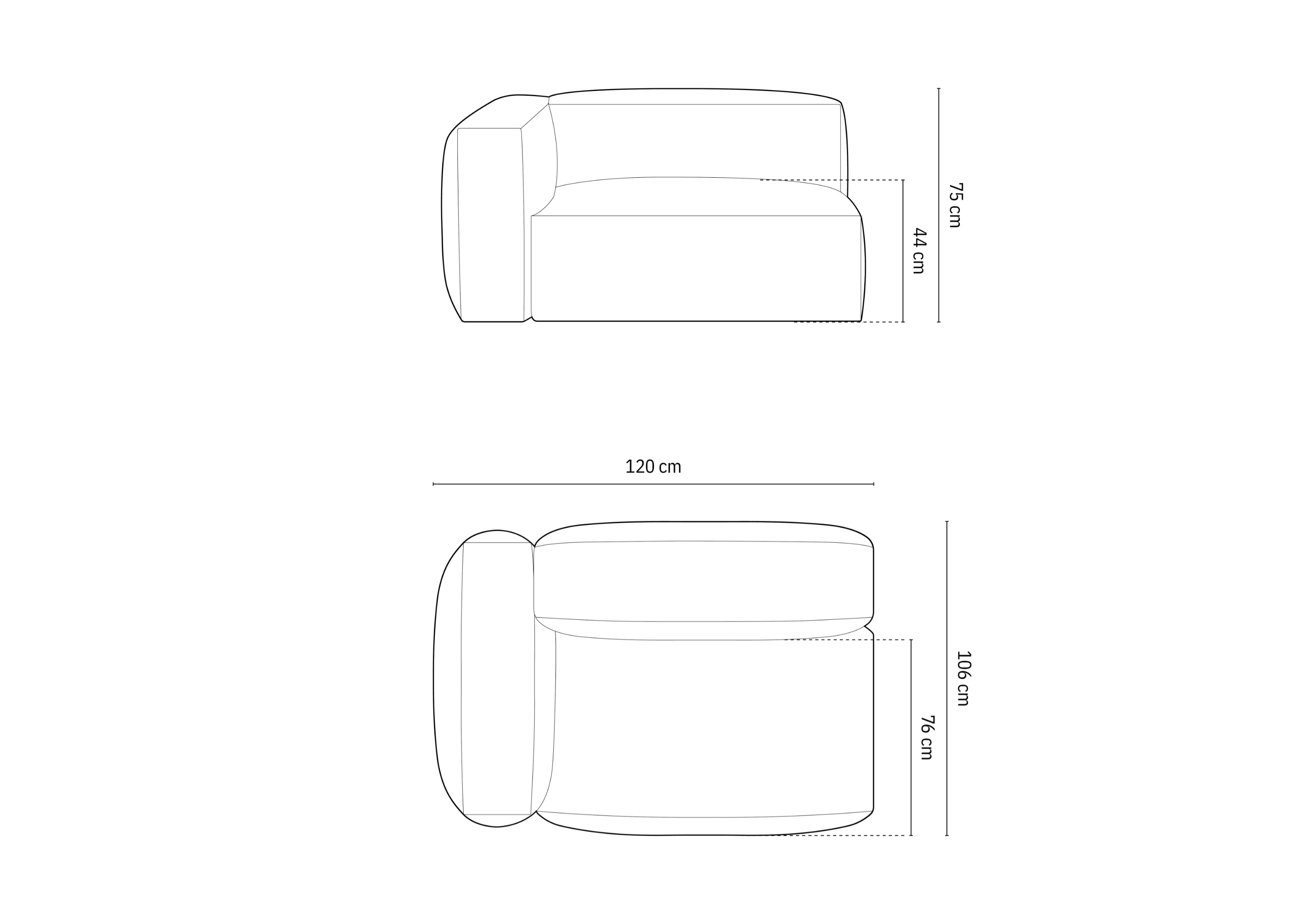 Modul Martina, 120x106cm, Materijal: Baršun