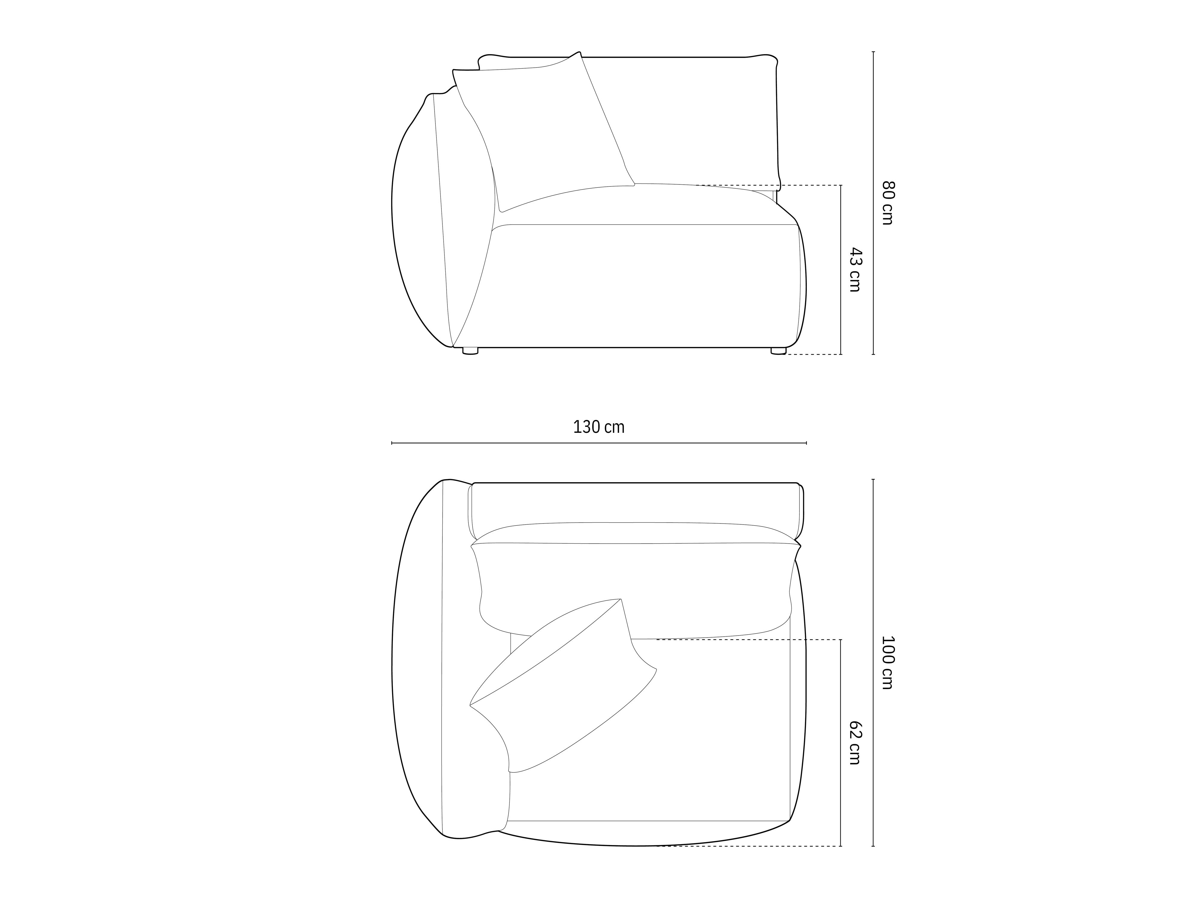 Modul Chris 130x100cm, Materijal: Strukturirana tkanina