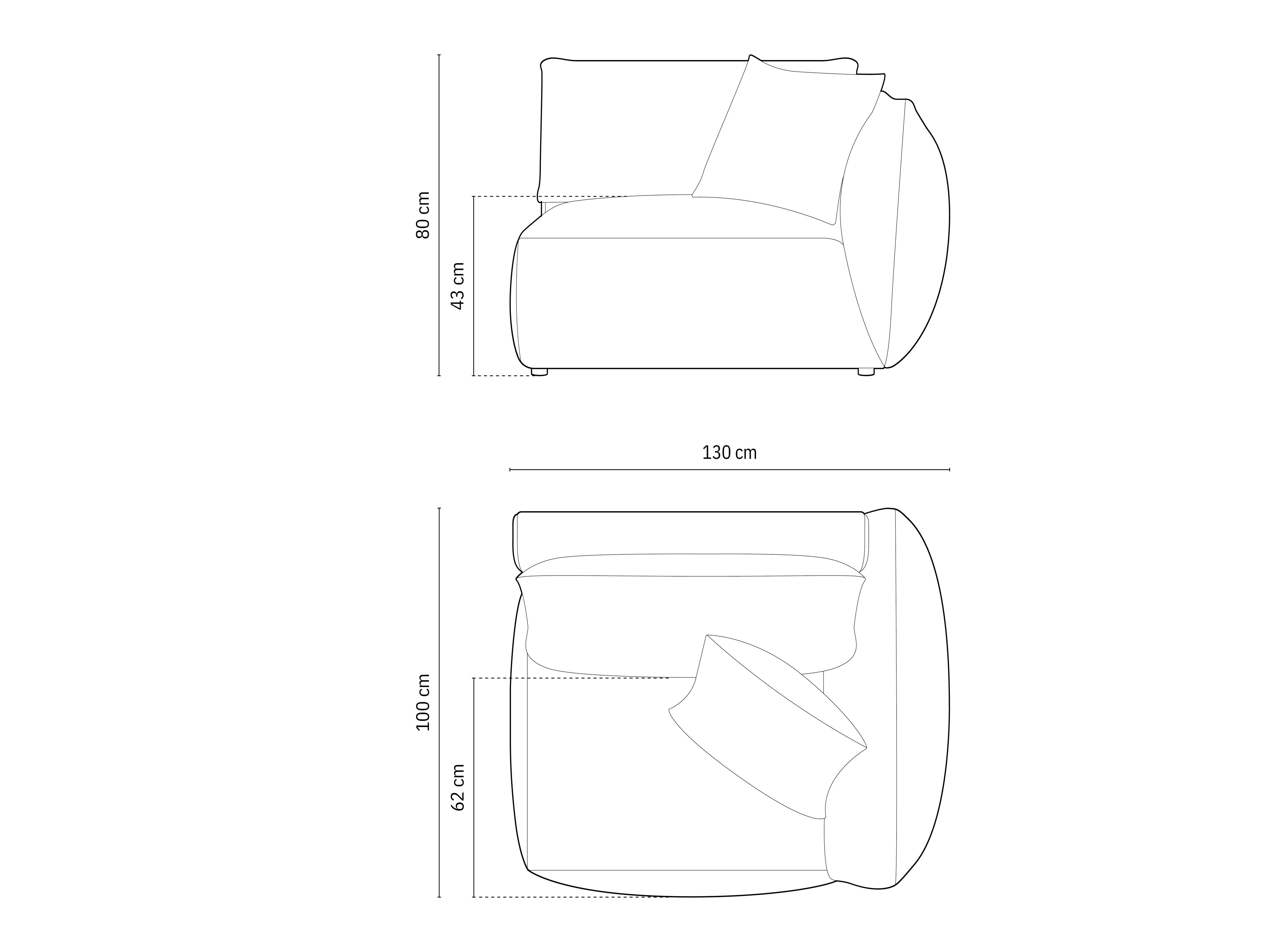 Modul Chris 130x100cm, Materijal: Strukturirana tkanina