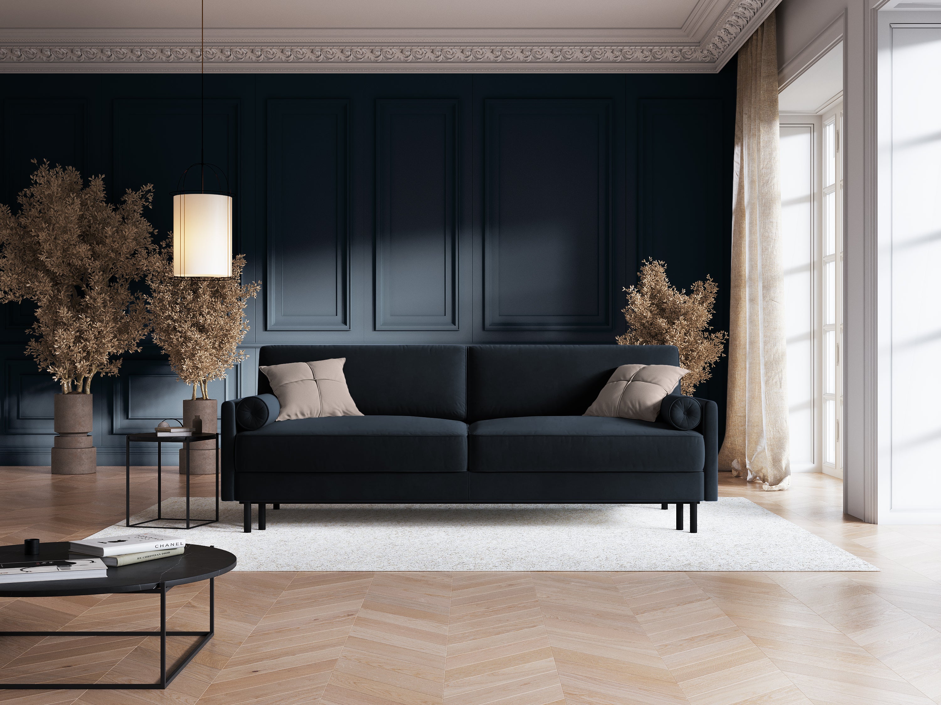 Scott sofa, 3 sjedala, 212x97cm, Materijal: baršun