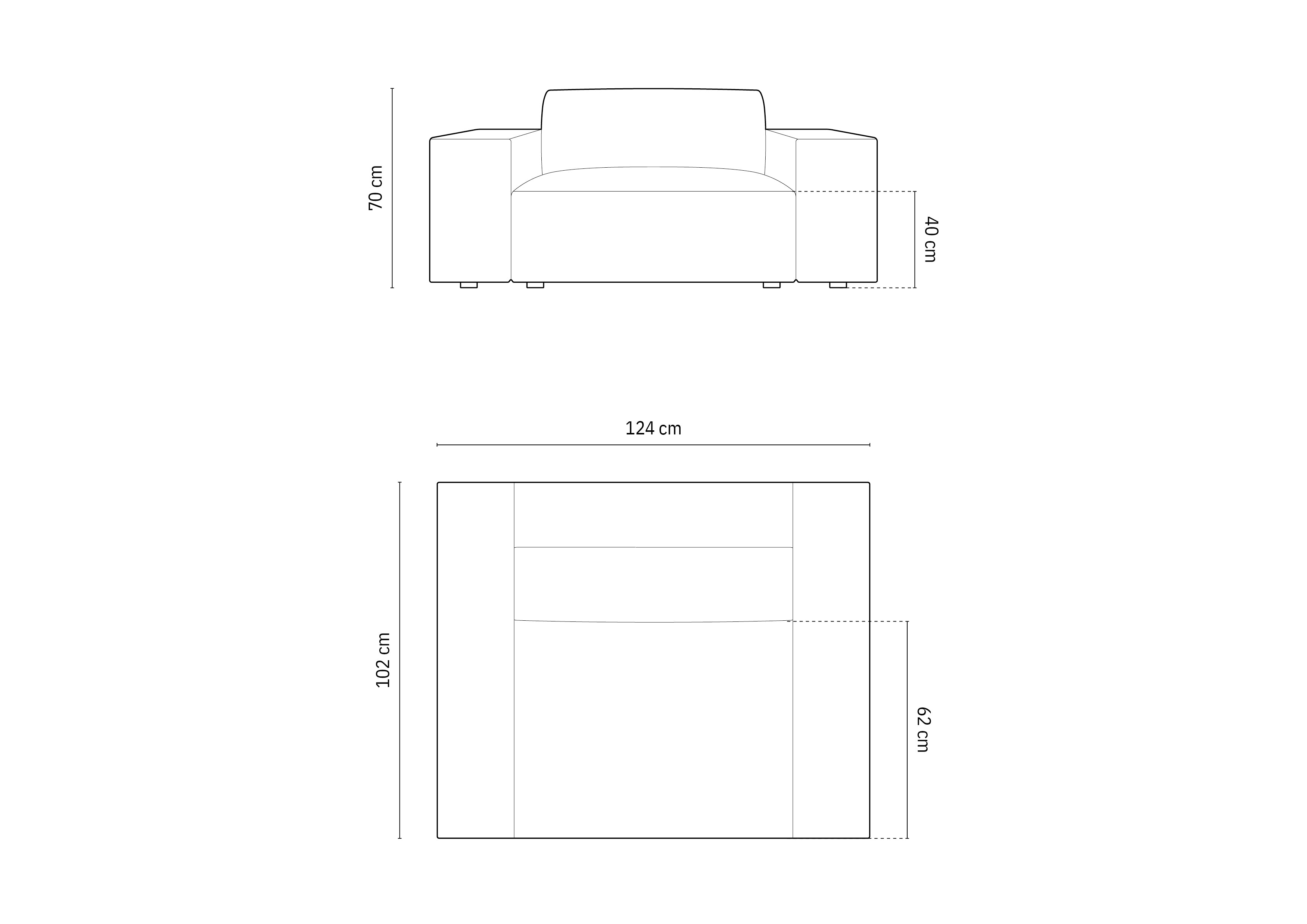 Fotelja Jodie 124x102cm, Materijal: Baršun