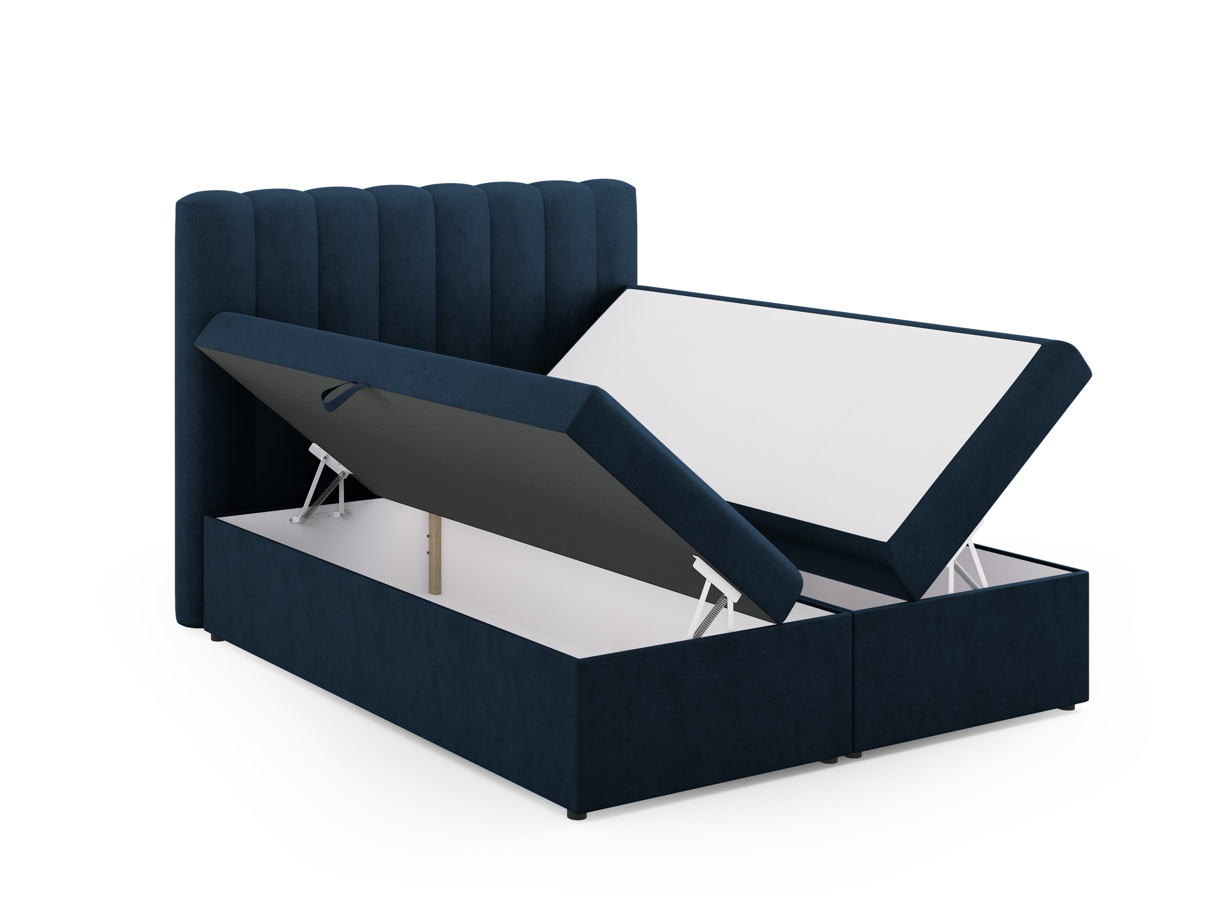 Box spring krevet Kelp, Materijal: Strukturirana tkanina