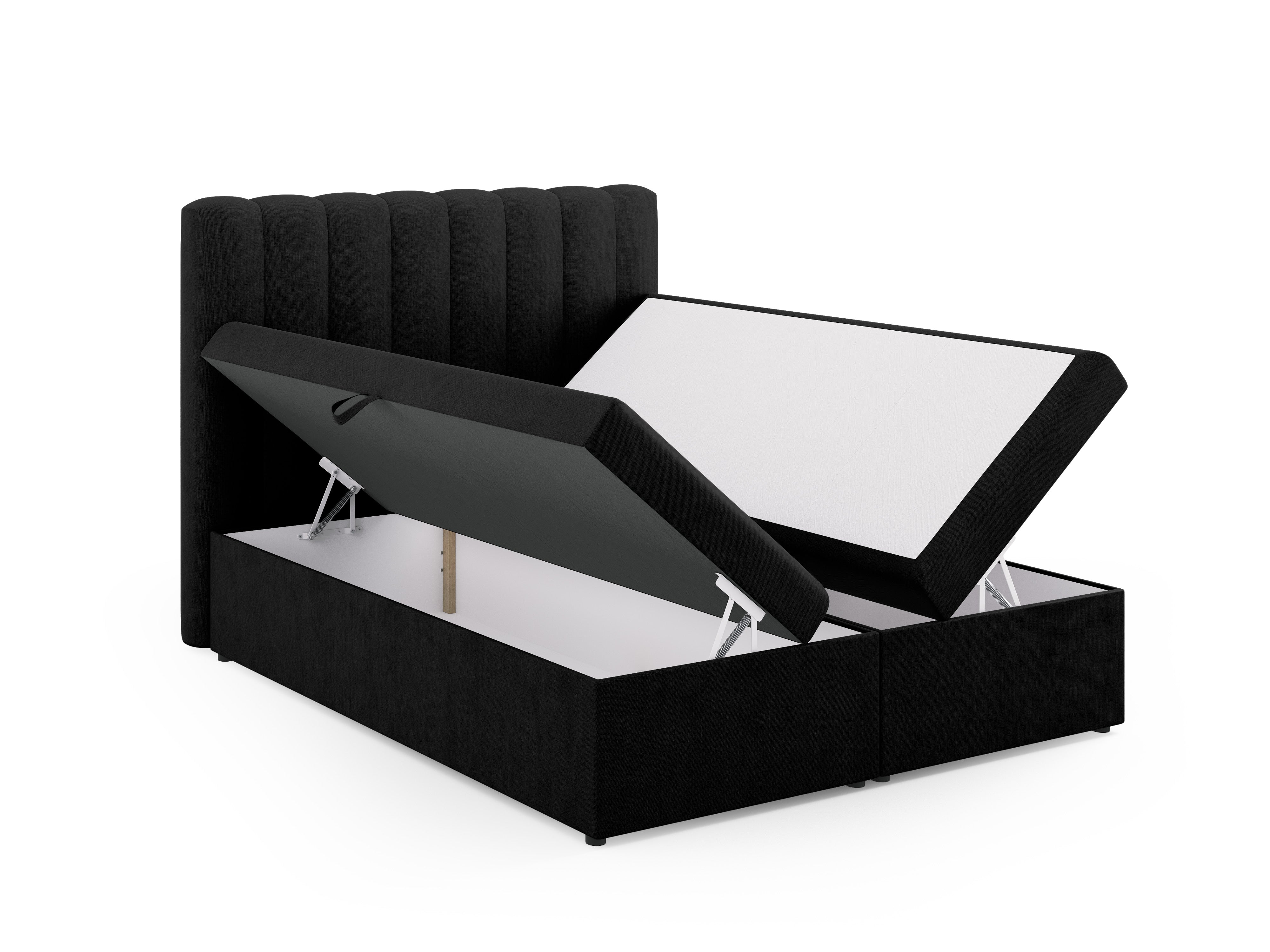 Box spring krevet Kelp, Materijal: Strukturirana tkanina