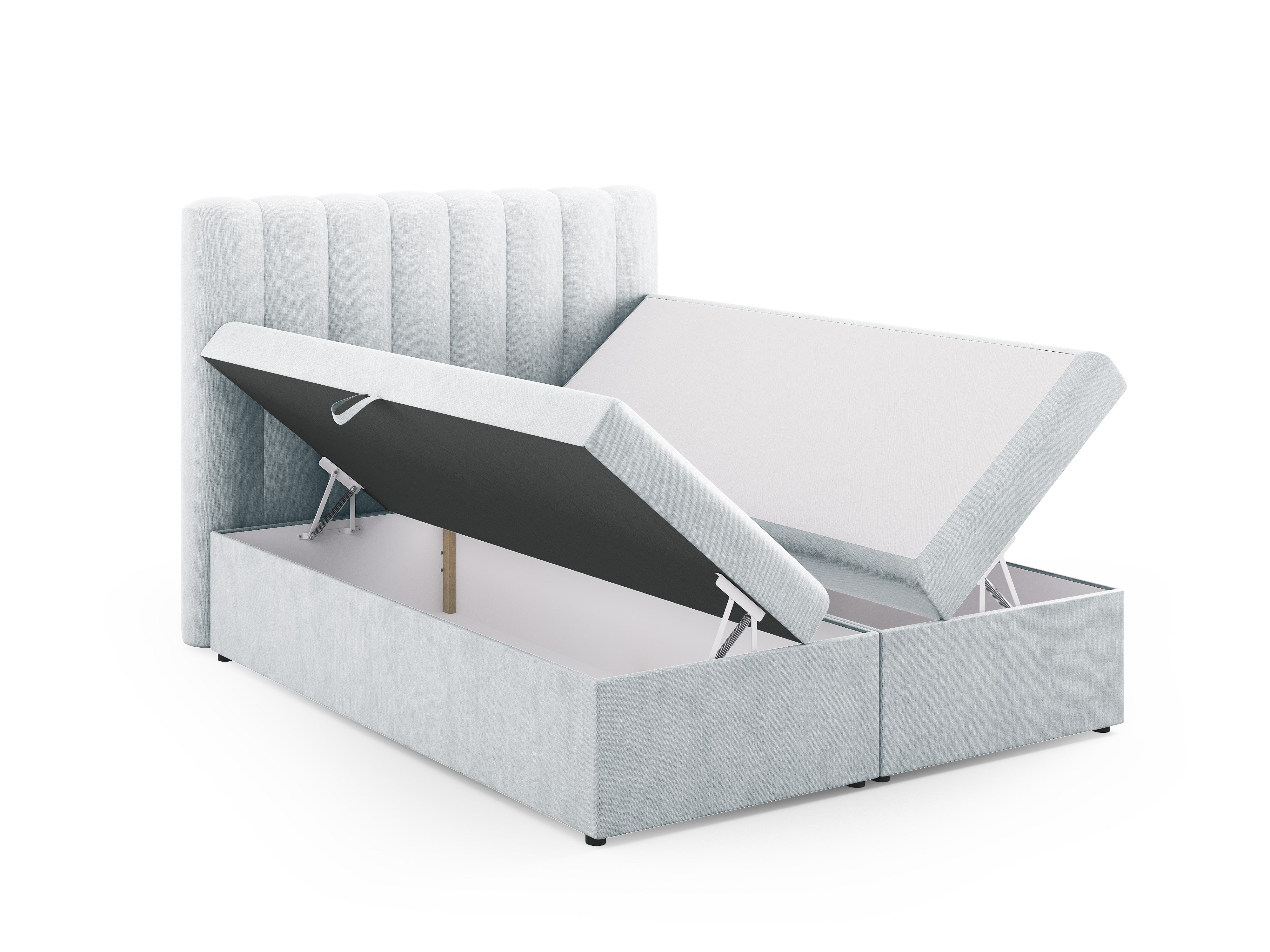 Box spring krevet Kelp, Materijal: Strukturirana tkanina