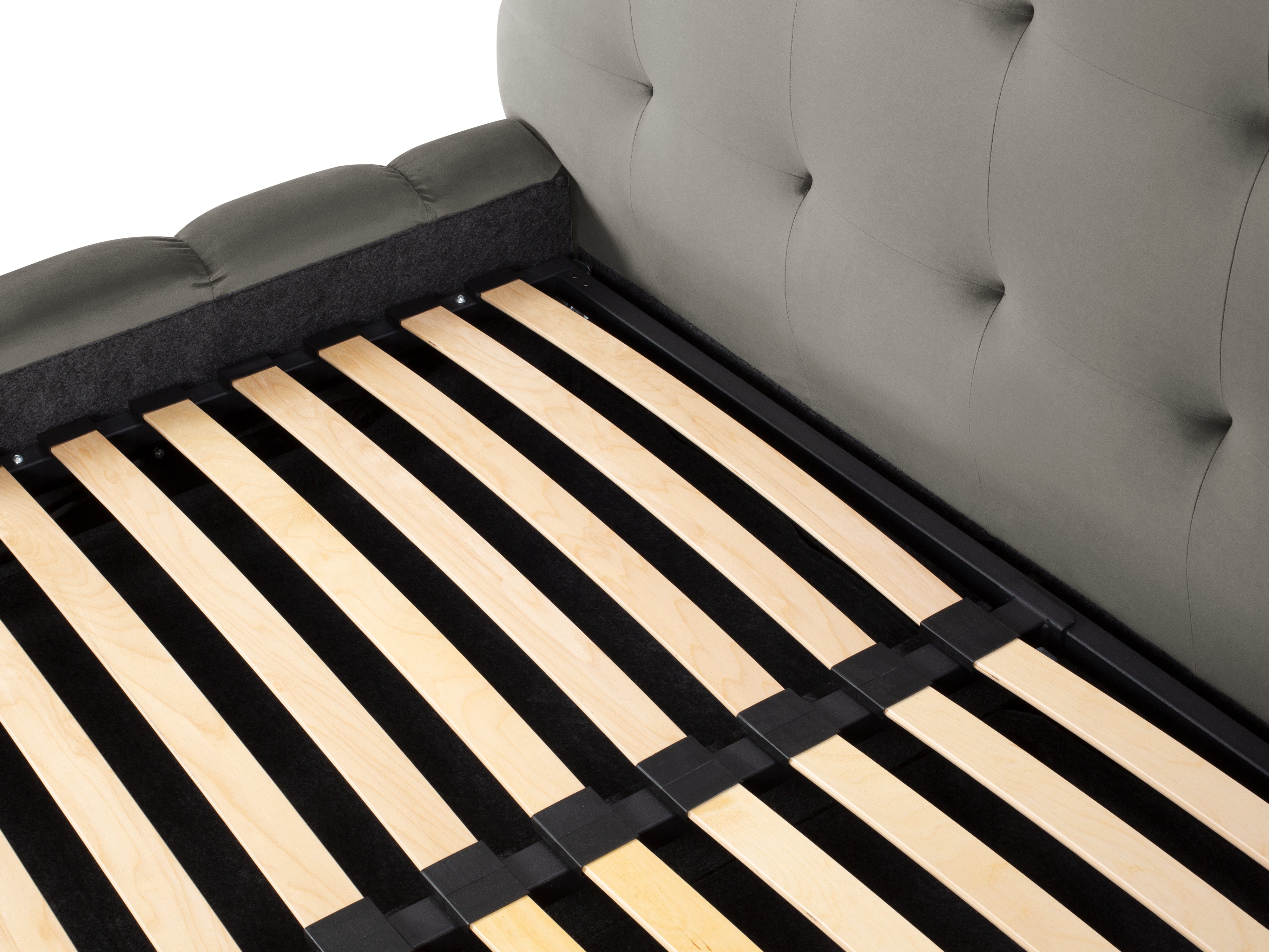 Mamaia okvir kreveta s uzglavljem i sandukom za odlaganje, Materijal: Baršun