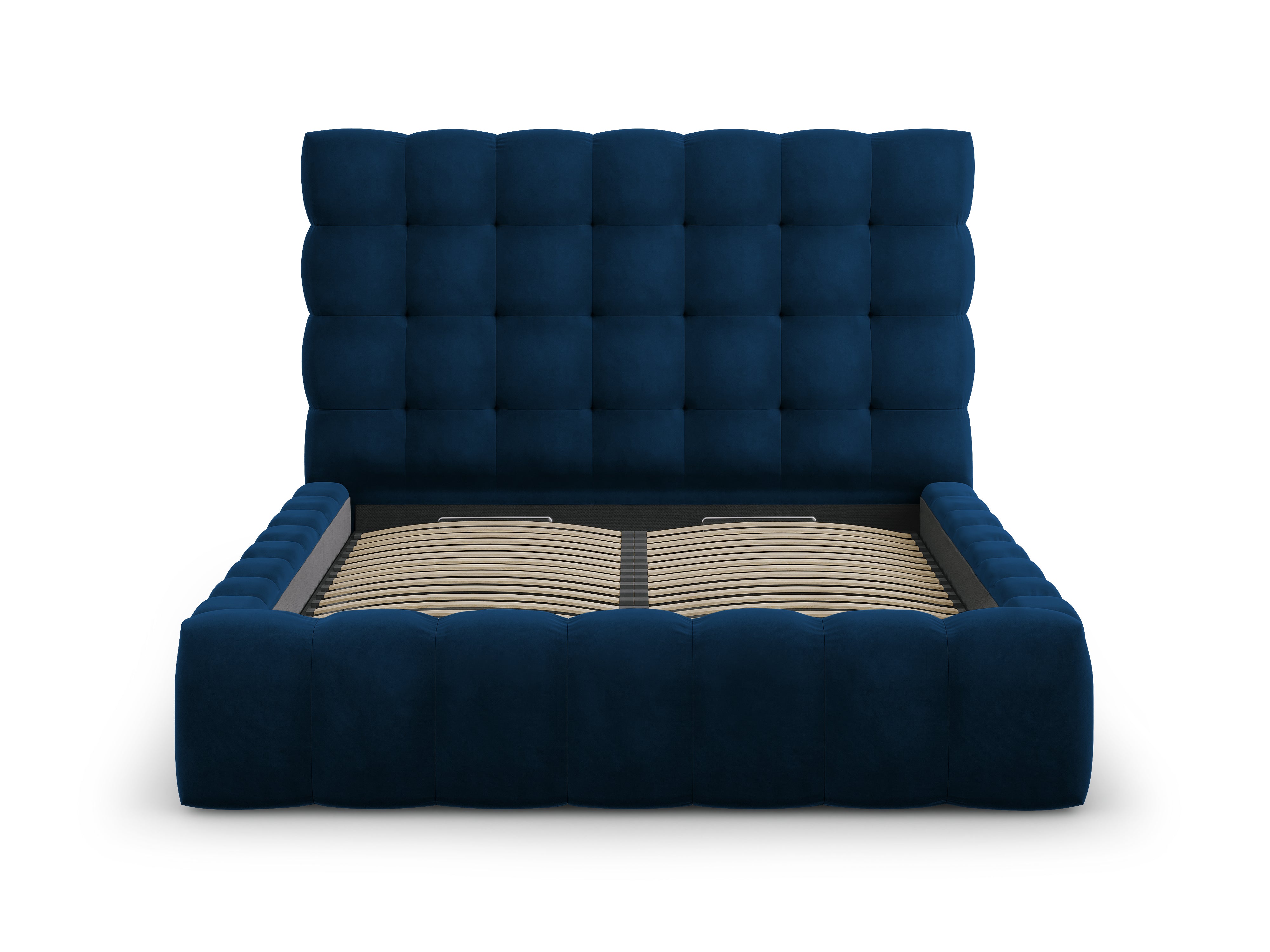 Mamaia okvir kreveta s uzglavljem i sandukom za odlaganje, Materijal: Baršun