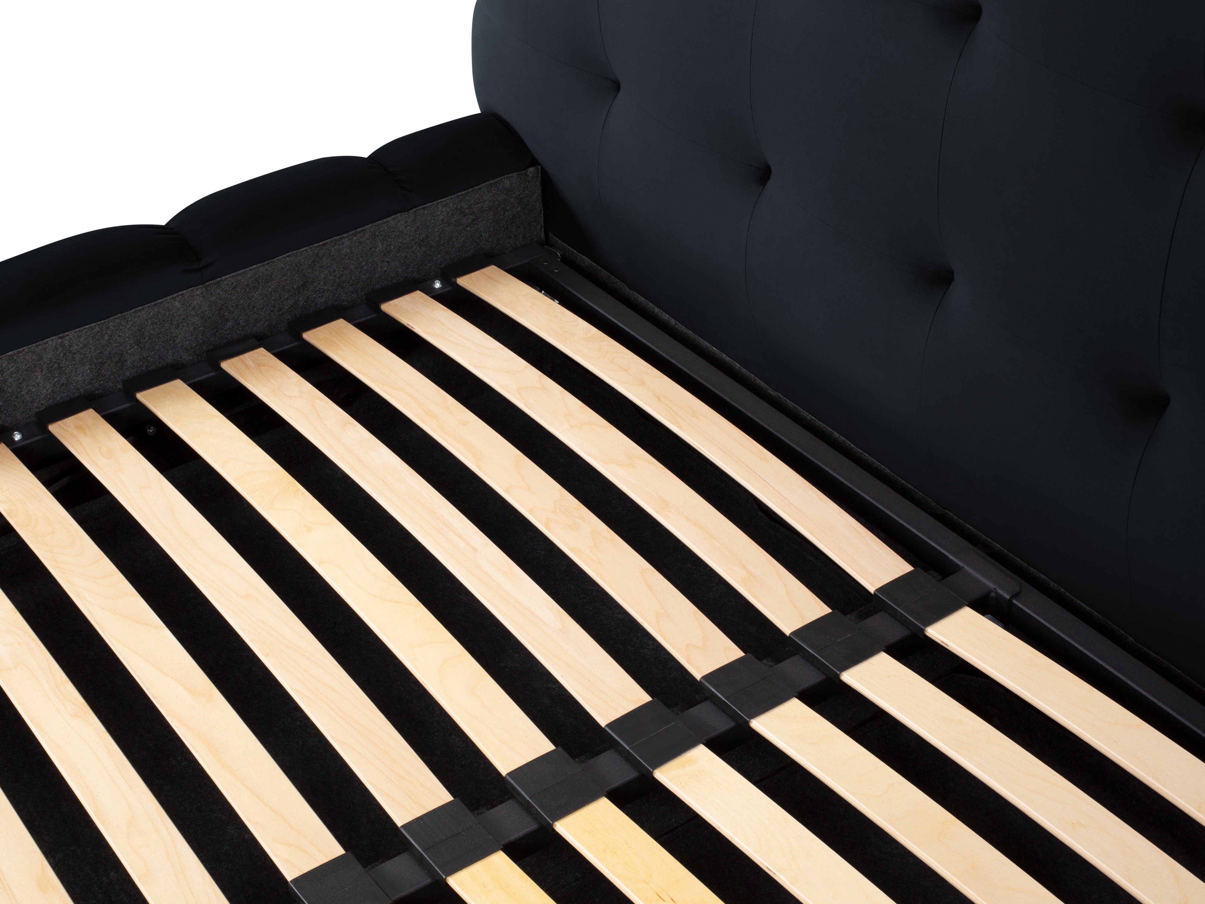 Mamaia okvir kreveta s uzglavljem i sandukom za odlaganje, Materijal: Baršun