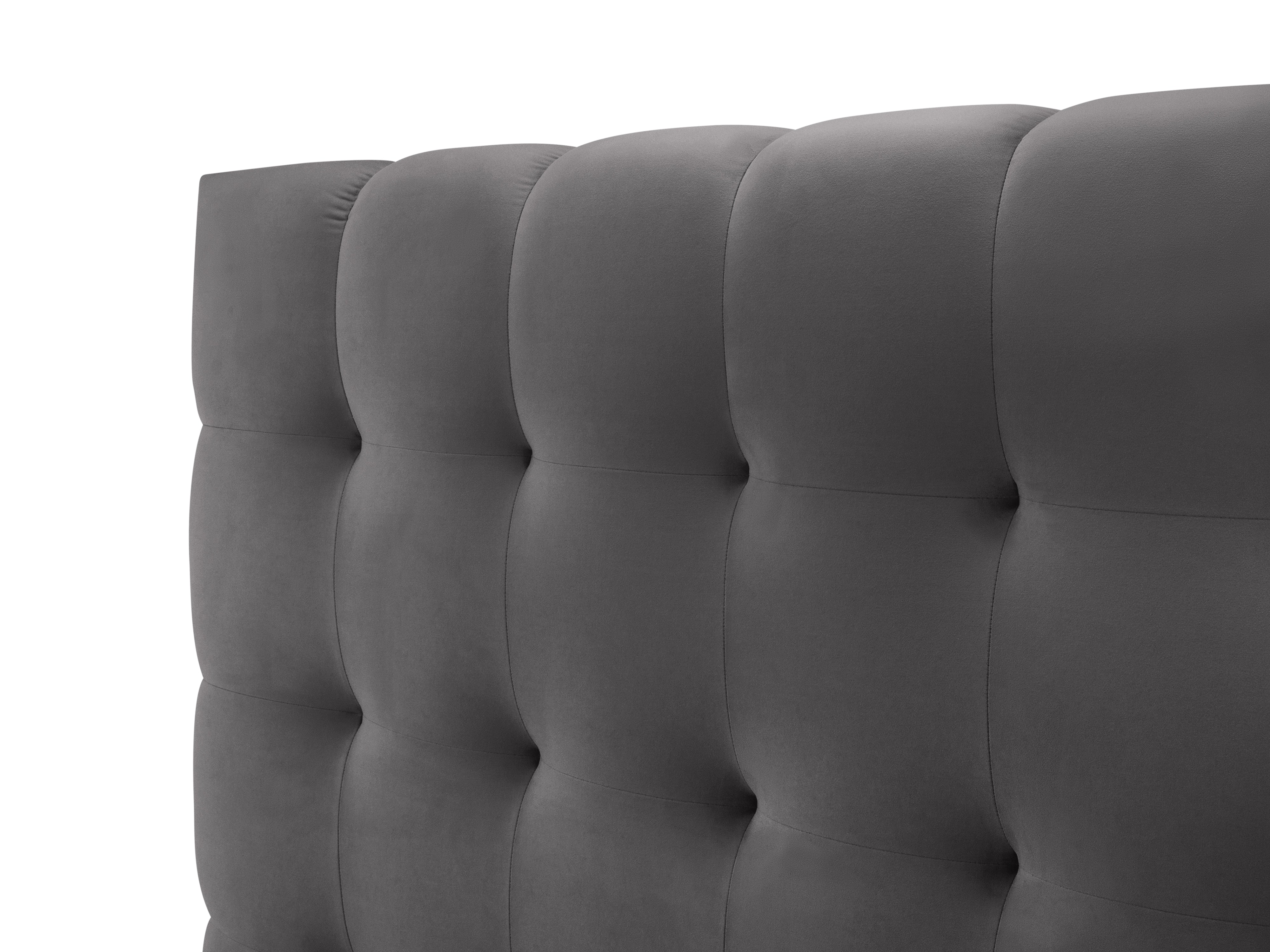 Mamaia okvir kreveta s uzglavljem i sandukom za odlaganje, Materijal: Baršun