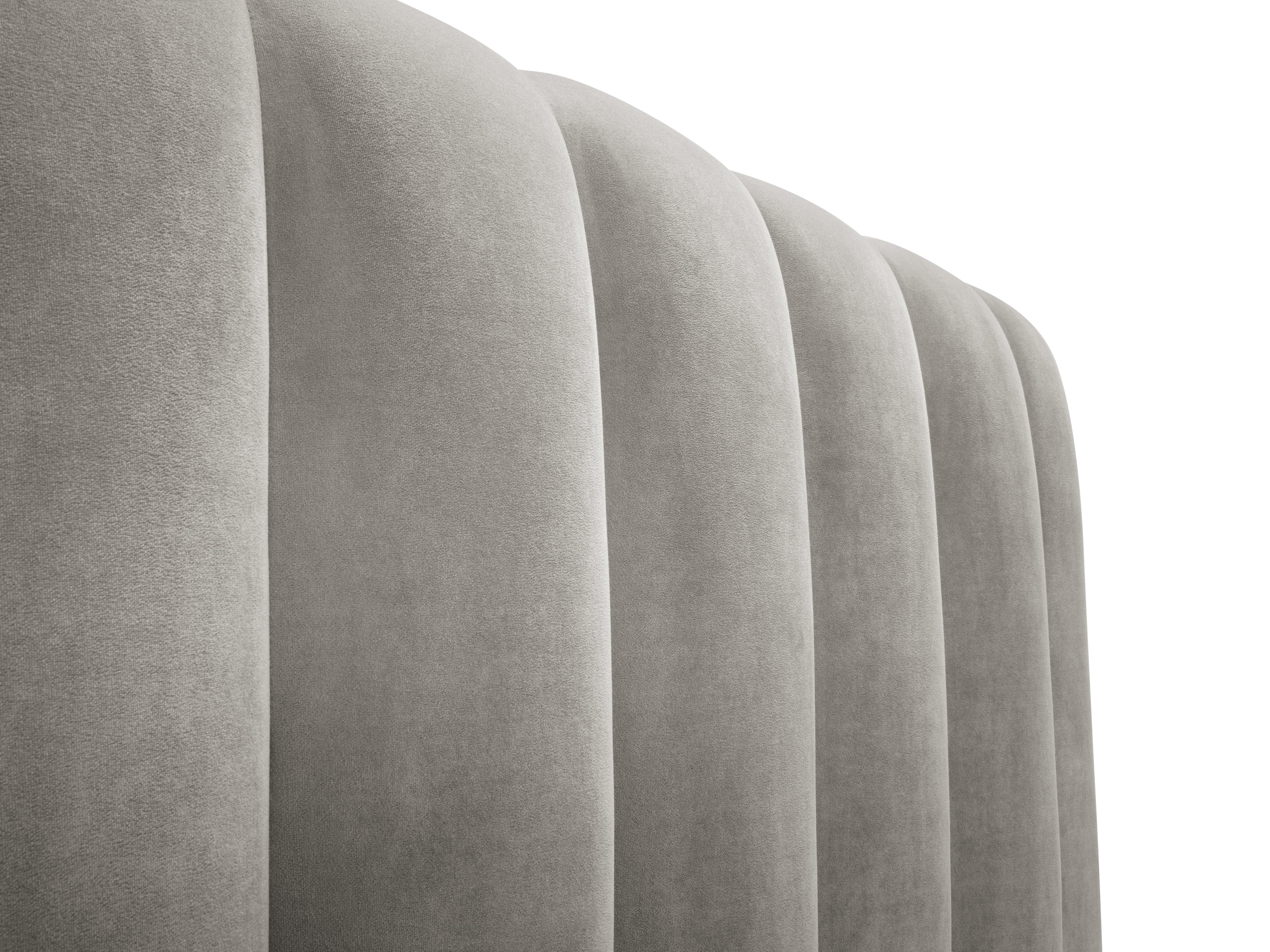 Kelp okvir kreveta s uzglavljem i spremnikom za odlaganje, Materijal: Baršun