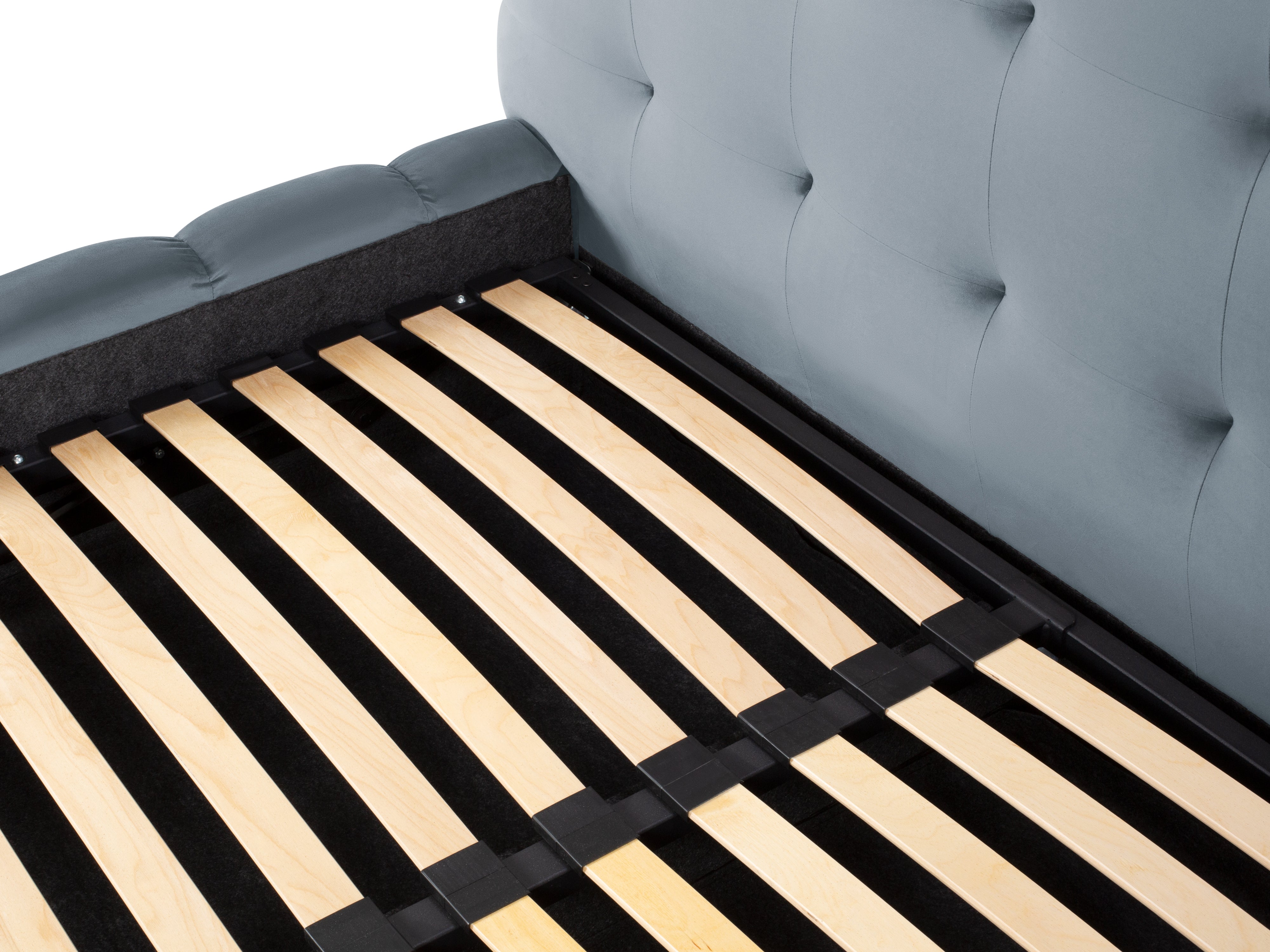 Mamaia okvir kreveta s uzglavljem i sandukom za odlaganje, Materijal: Baršun