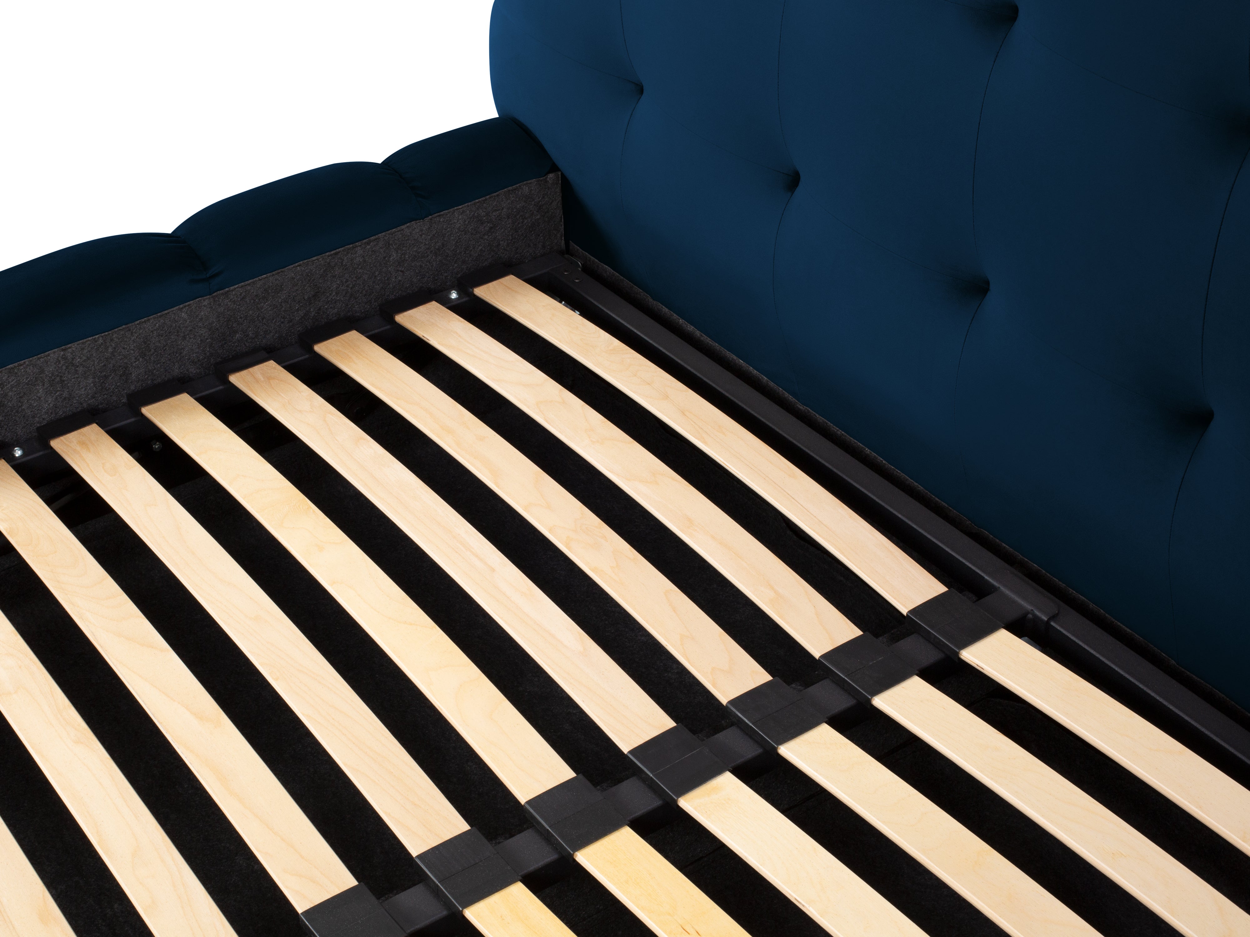 Mamaia okvir kreveta s uzglavljem i sandukom za odlaganje, Materijal: Baršun