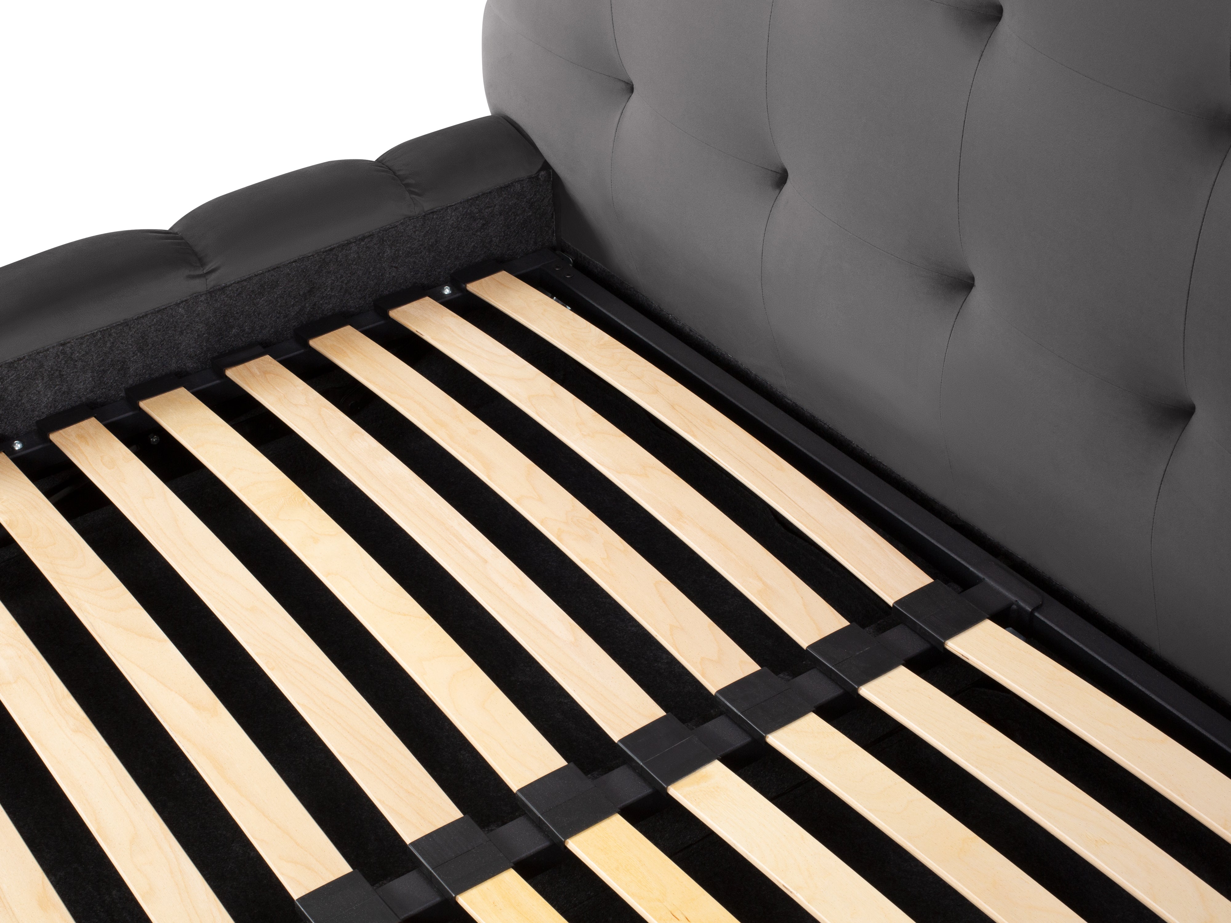 Mamaia okvir kreveta s uzglavljem i sandukom za odlaganje, Materijal: Baršun