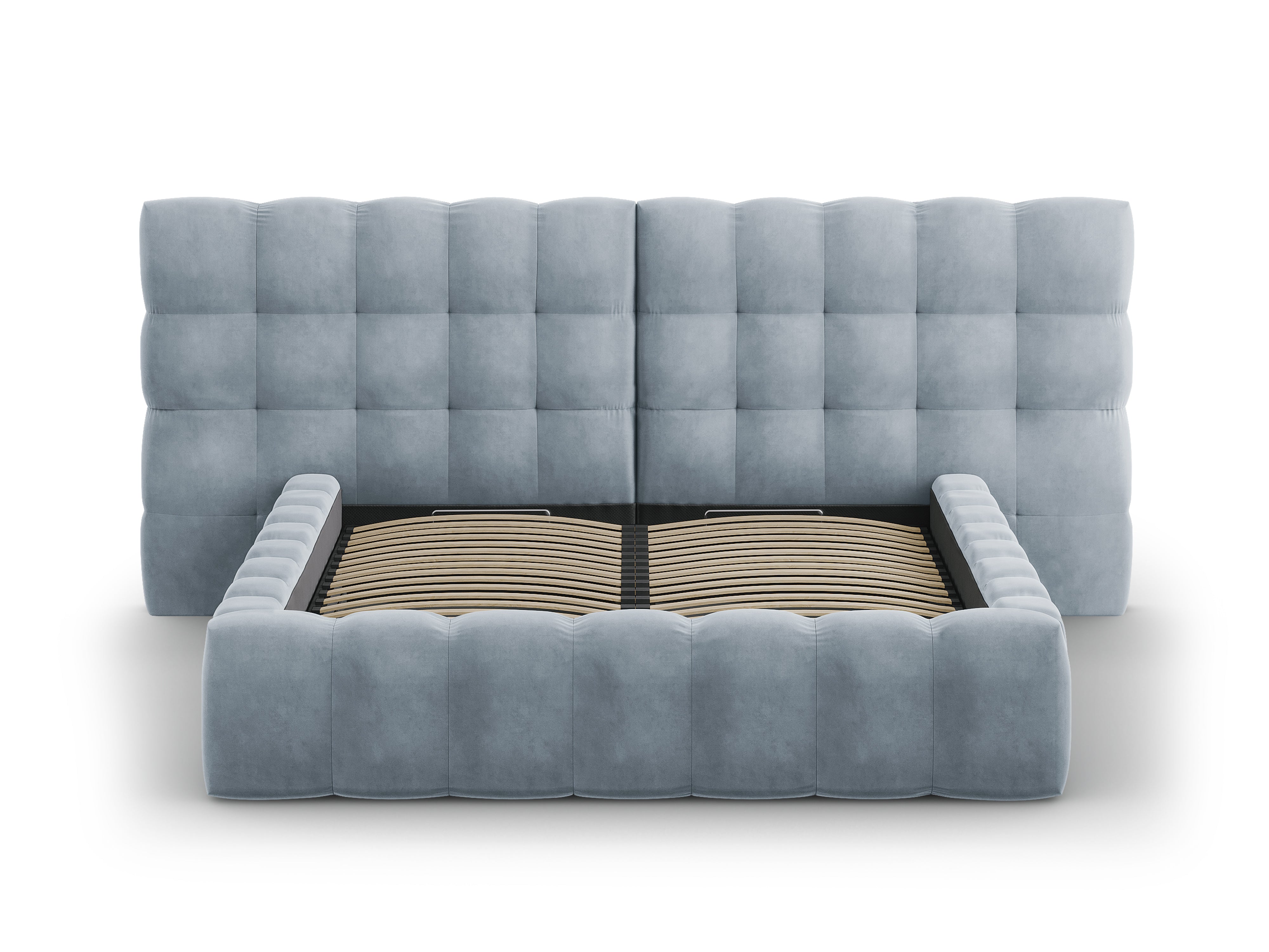 Mamaia okvir kreveta s duplim uzglavljem i spremnikom za odlaganje