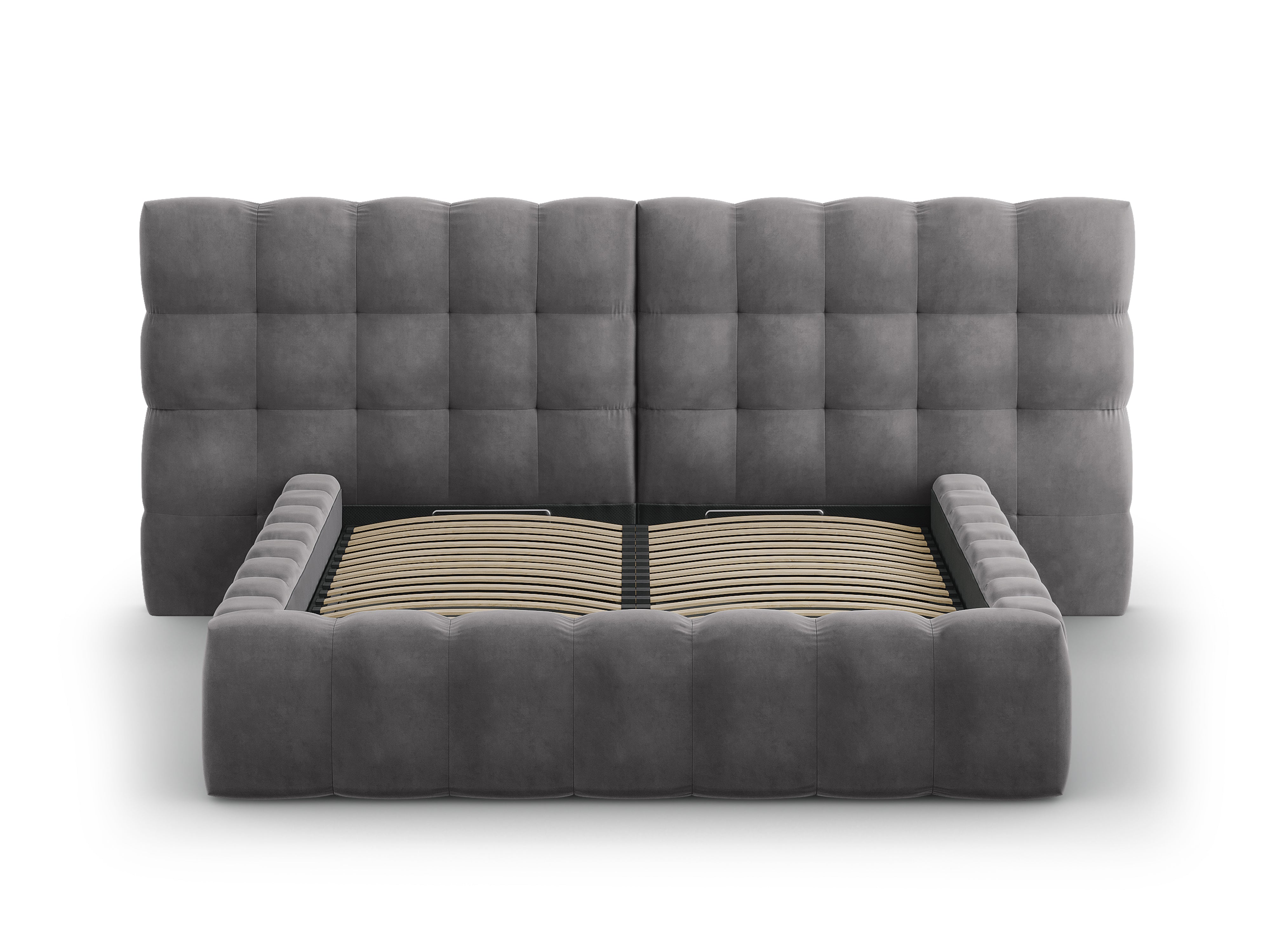 Mamaia okvir kreveta s duplim uzglavljem i spremnikom za odlaganje