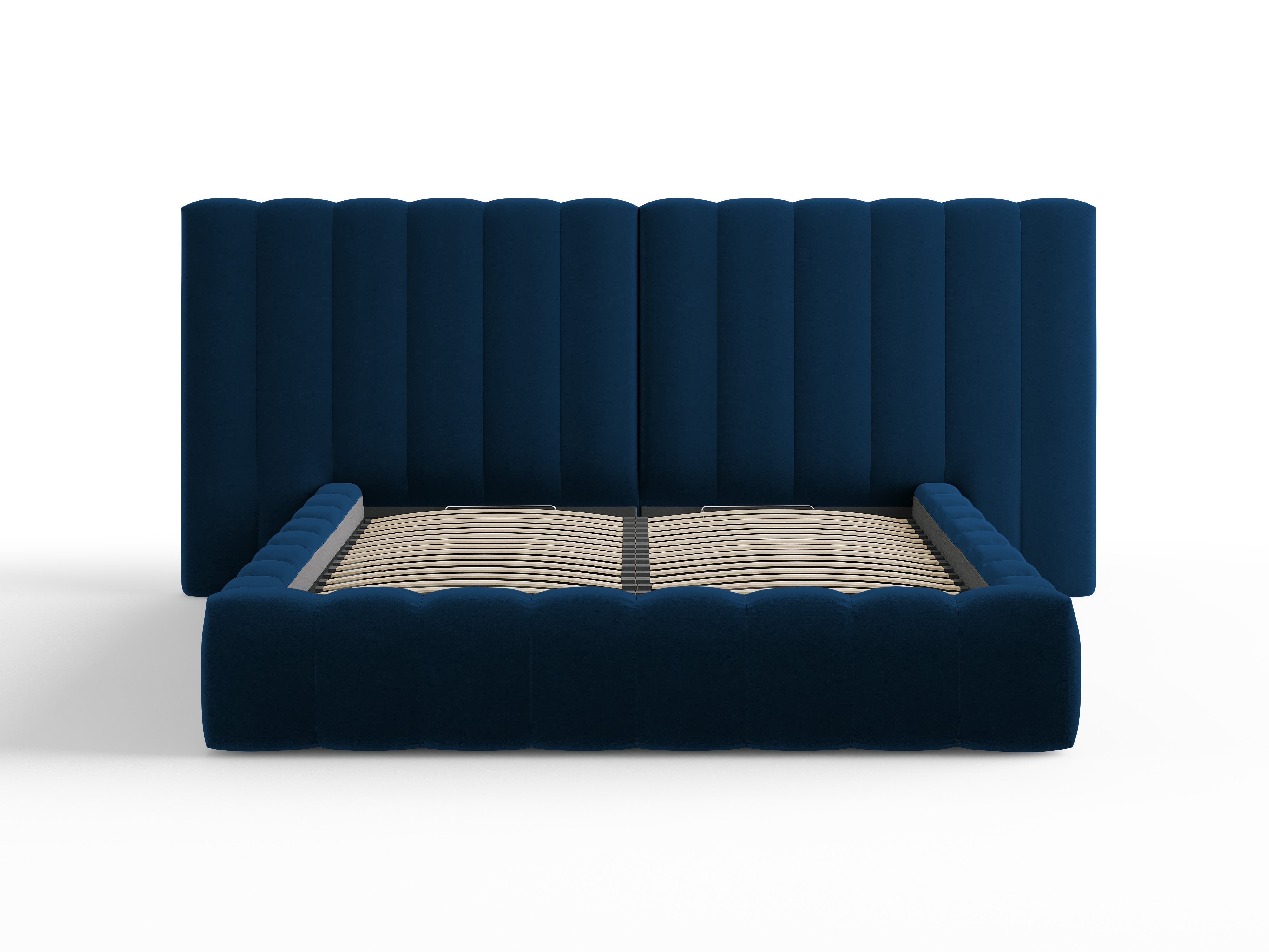 Kelp krevet s duplim uzglavljem i spremnikom za odlaganje, Materijal: Baršun