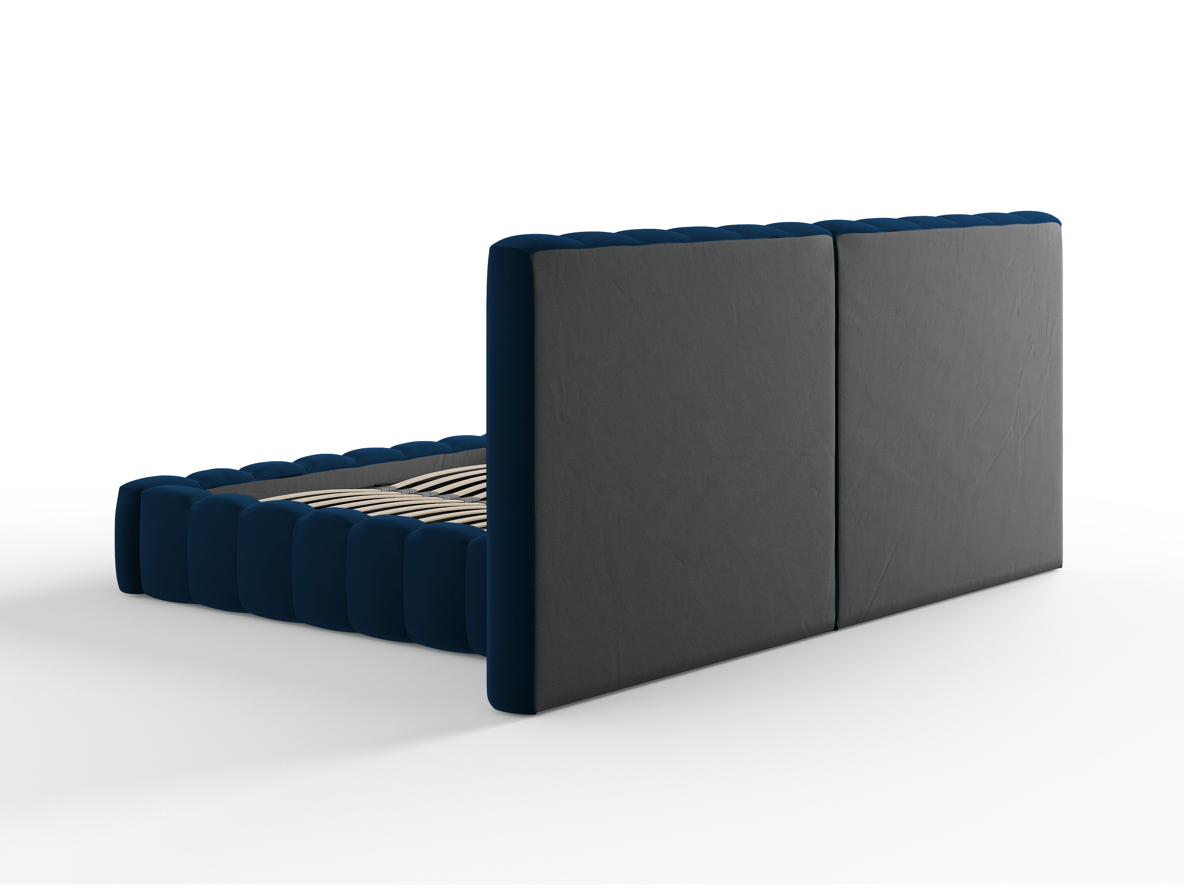 Kelp krevet s duplim uzglavljem i spremnikom za odlaganje, Materijal: Baršun