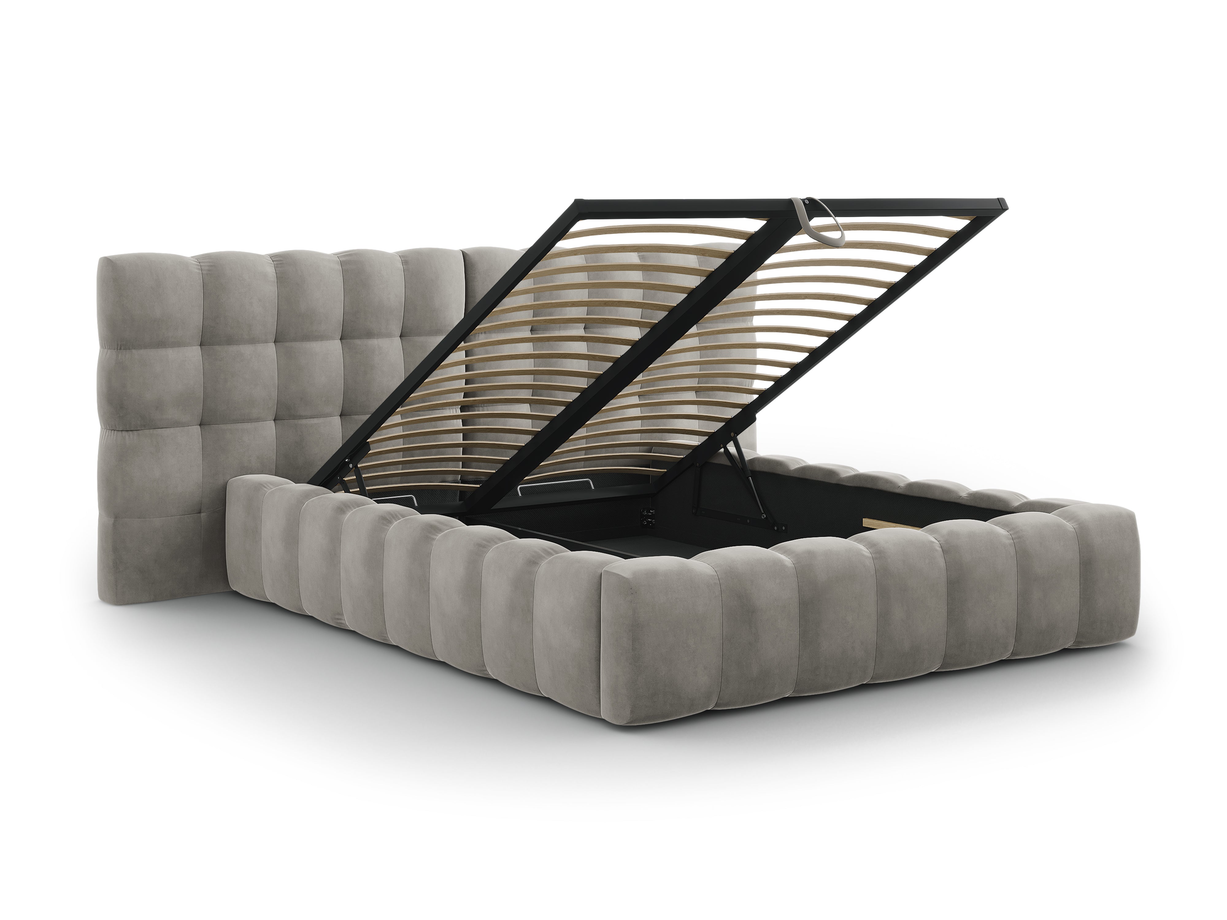 Mamaia okvir kreveta s duplim uzglavljem i spremnikom za odlaganje