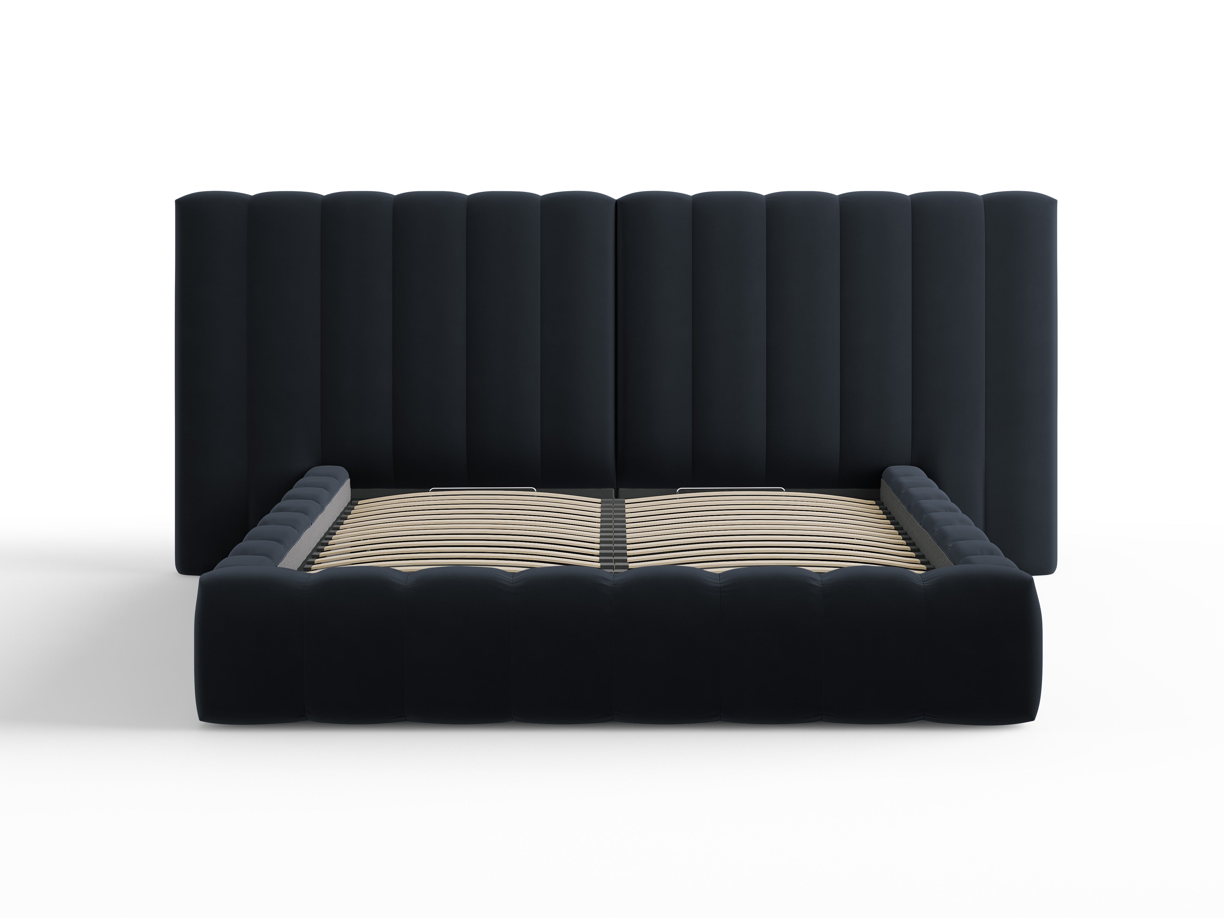 Kelp krevet s duplim uzglavljem i spremnikom za odlaganje, Materijal: Baršun