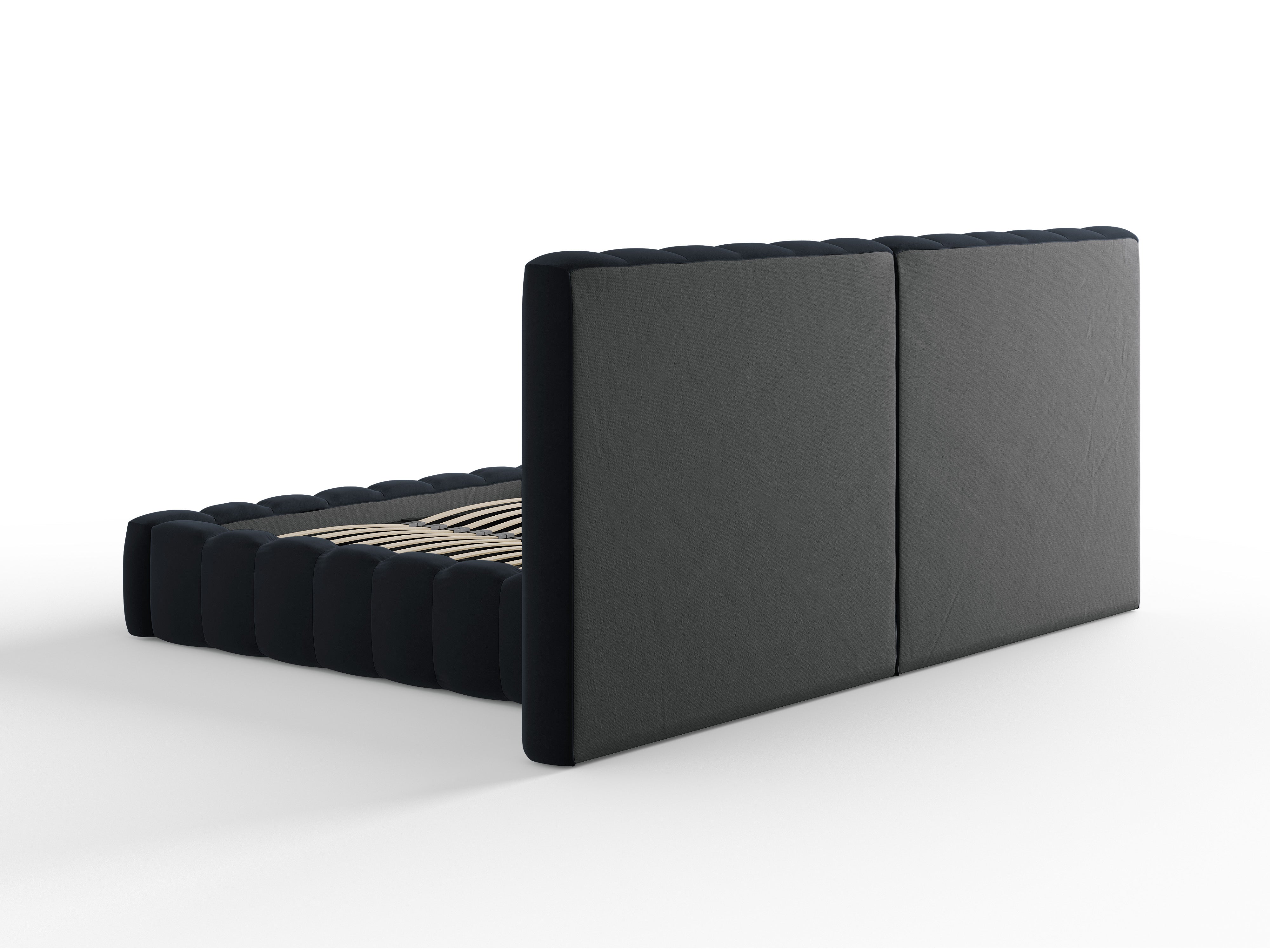 Kelp krevet s duplim uzglavljem i spremnikom za odlaganje, Materijal: Baršun