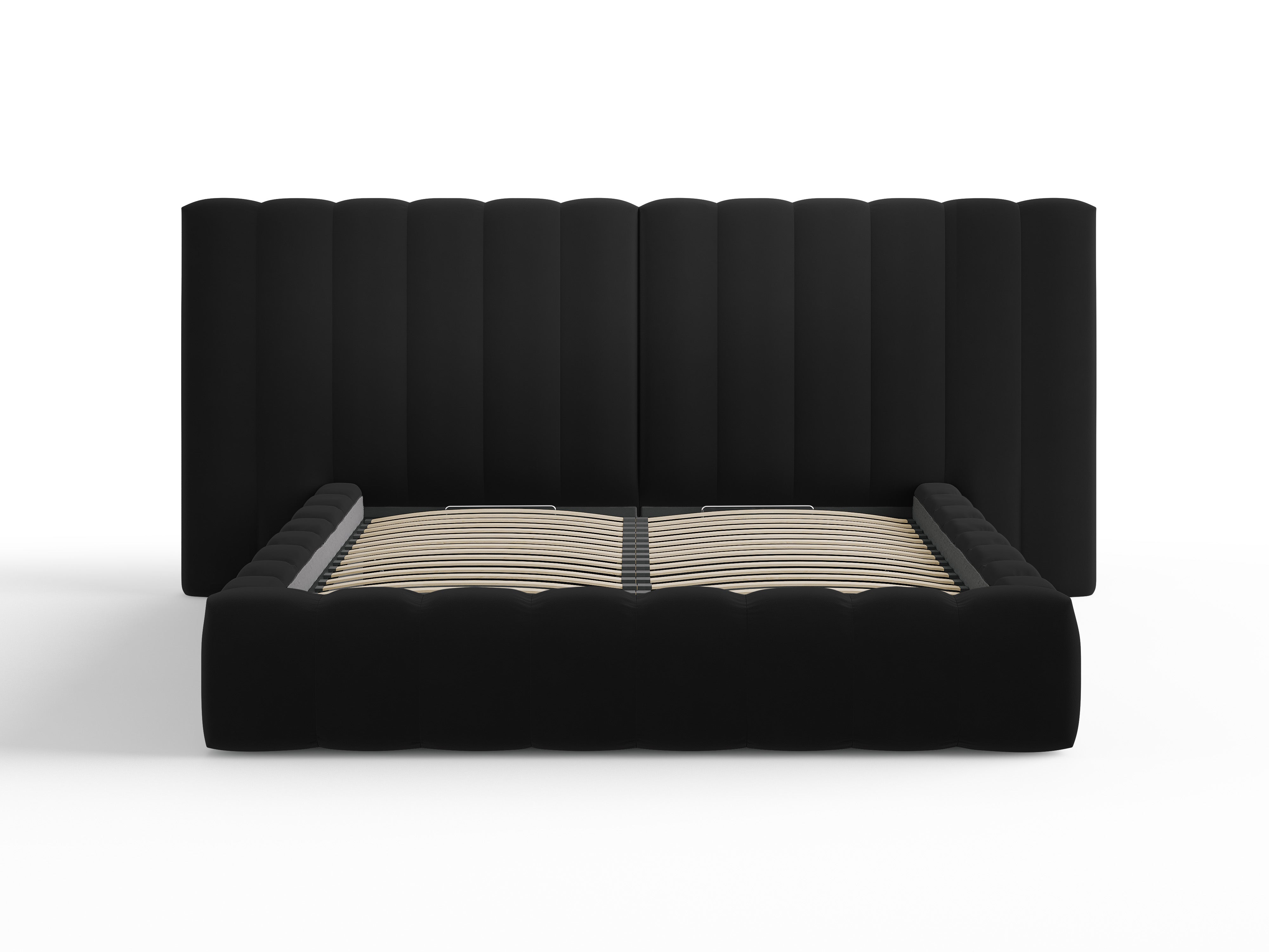 Kelp krevet s duplim uzglavljem i spremnikom za odlaganje, Materijal: Baršun