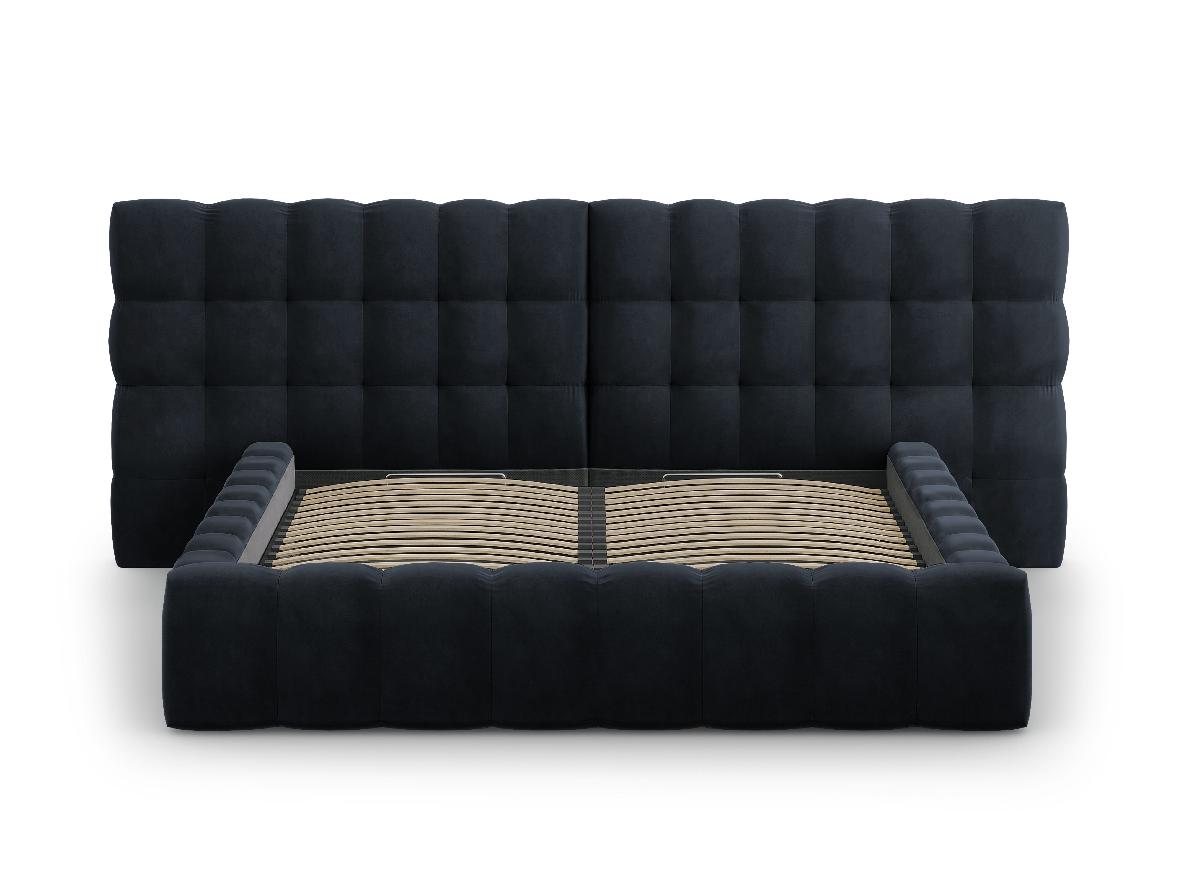 Mamaia okvir kreveta s duplim uzglavljem i spremnikom za odlaganje