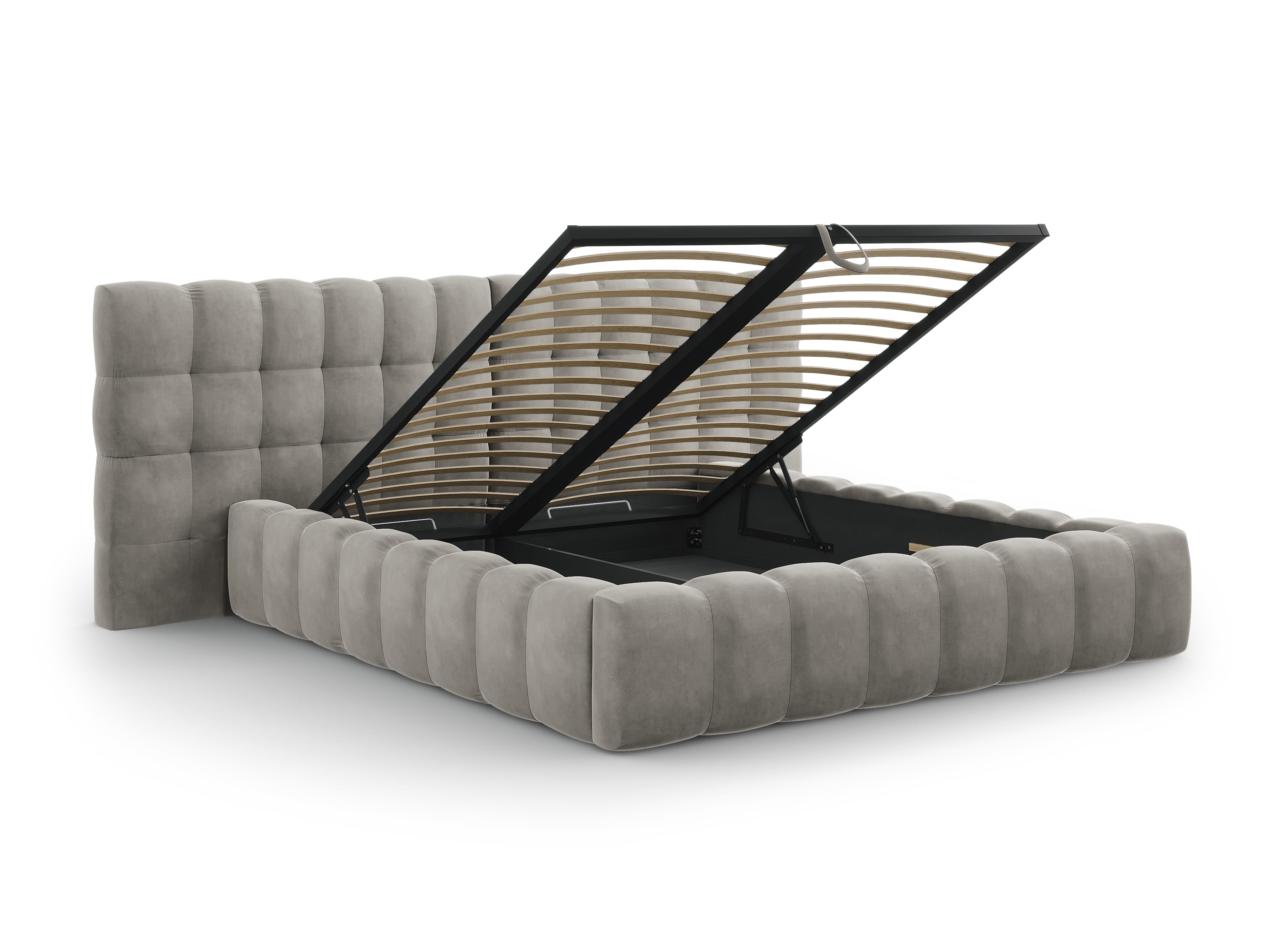 Mamaia okvir kreveta s duplim uzglavljem i spremnikom za odlaganje