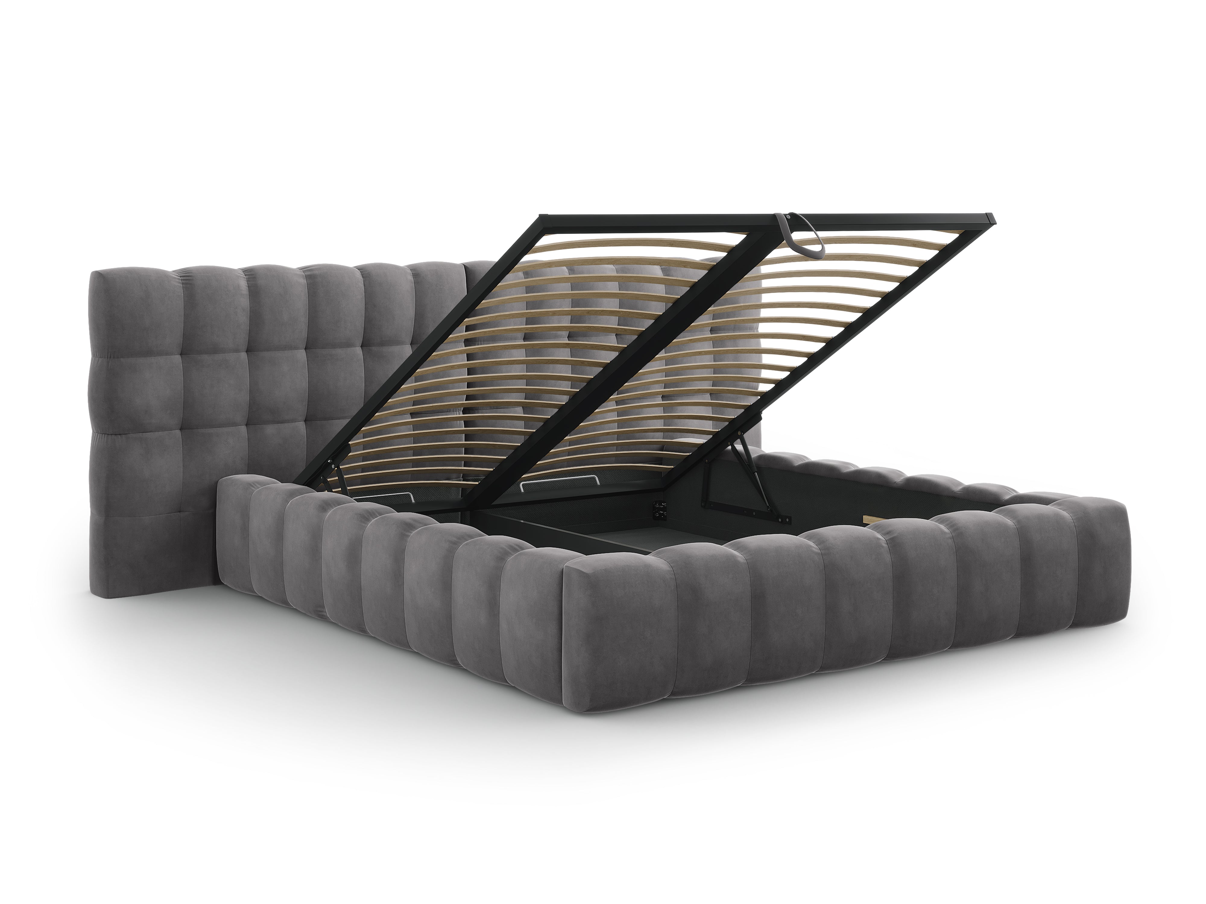 Mamaia okvir kreveta s duplim uzglavljem i spremnikom za odlaganje