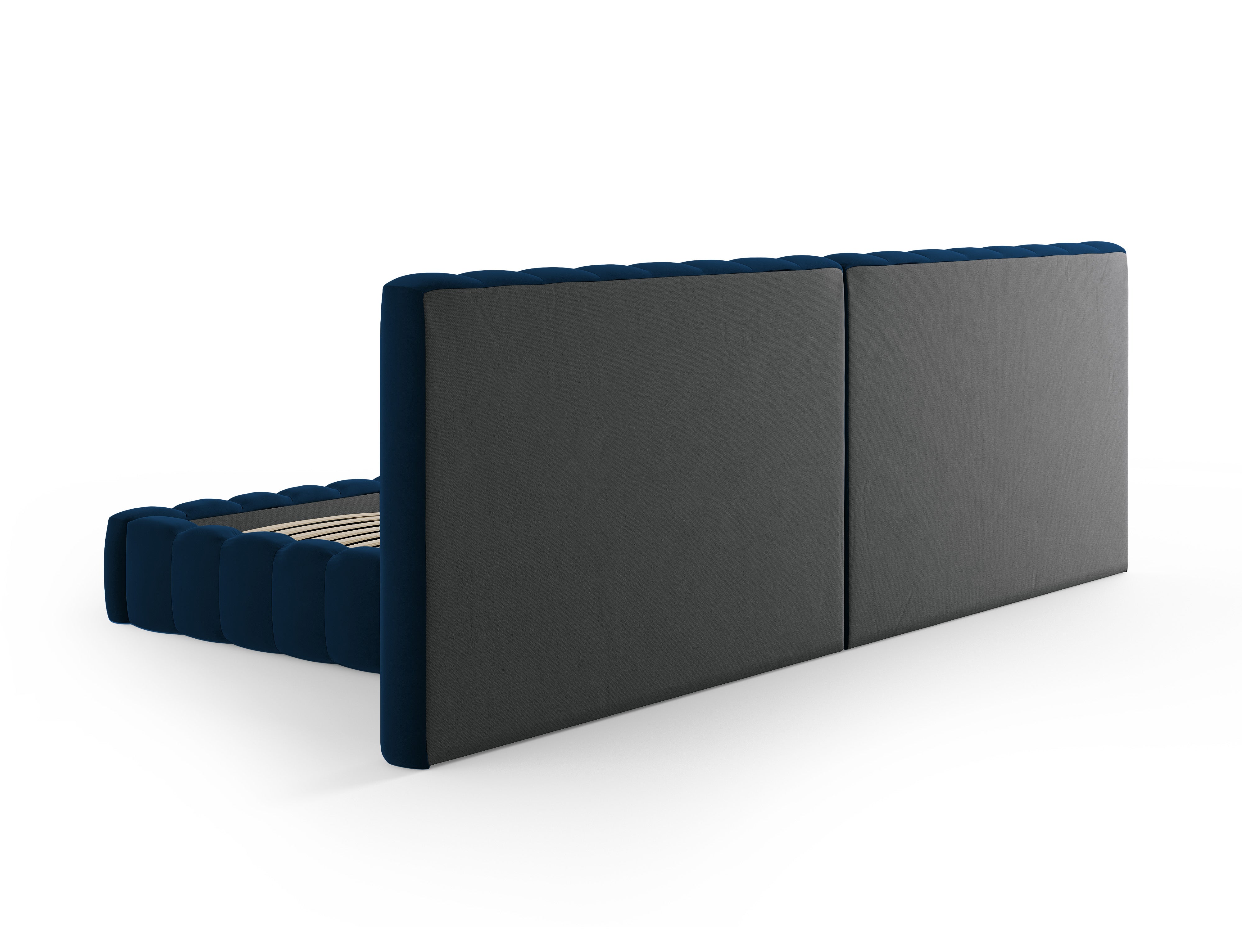 Kelp krevet s duplim uzglavljem i spremnikom za odlaganje, Materijal: Baršun