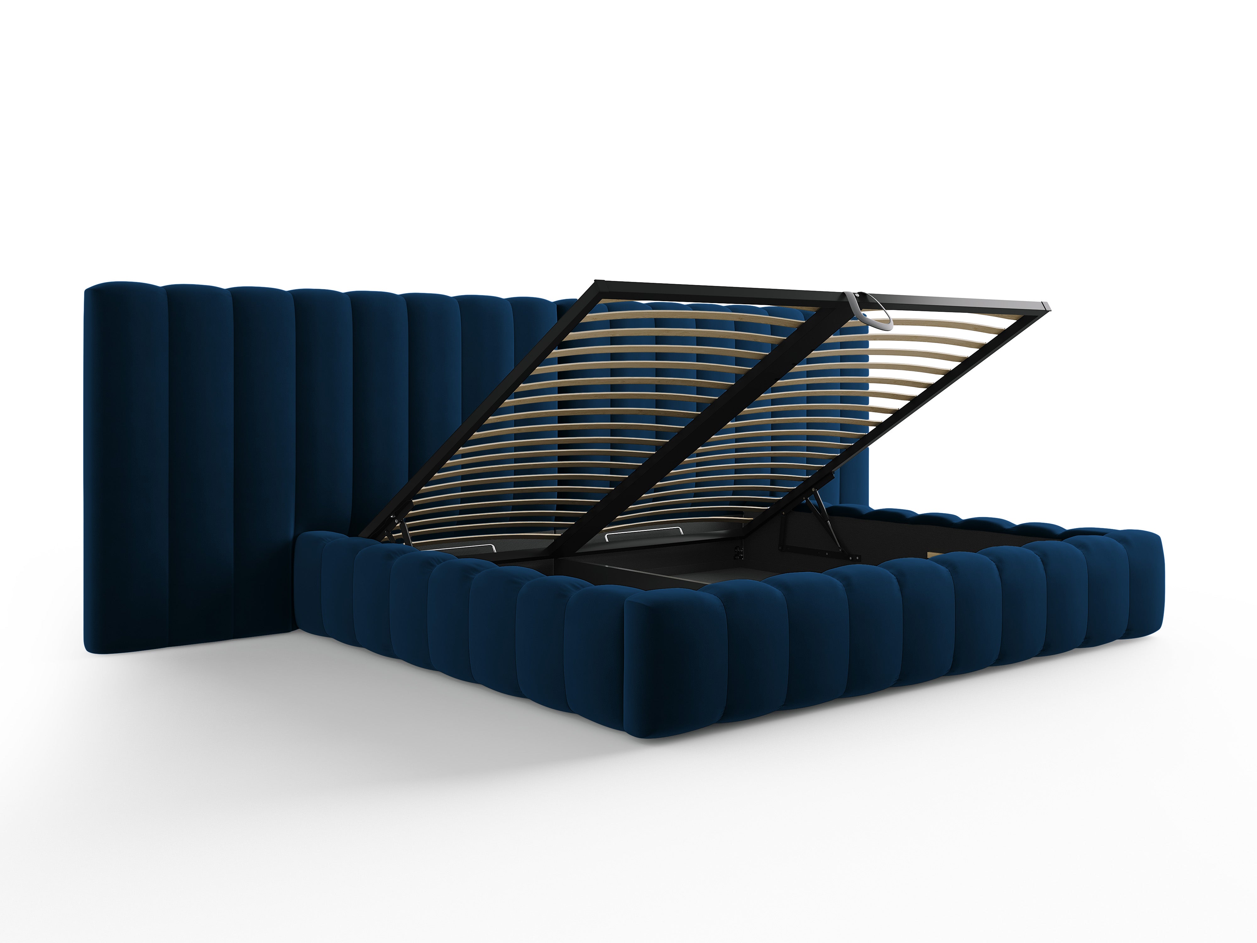 Kelp krevet s duplim uzglavljem i spremnikom za odlaganje, Materijal: Baršun