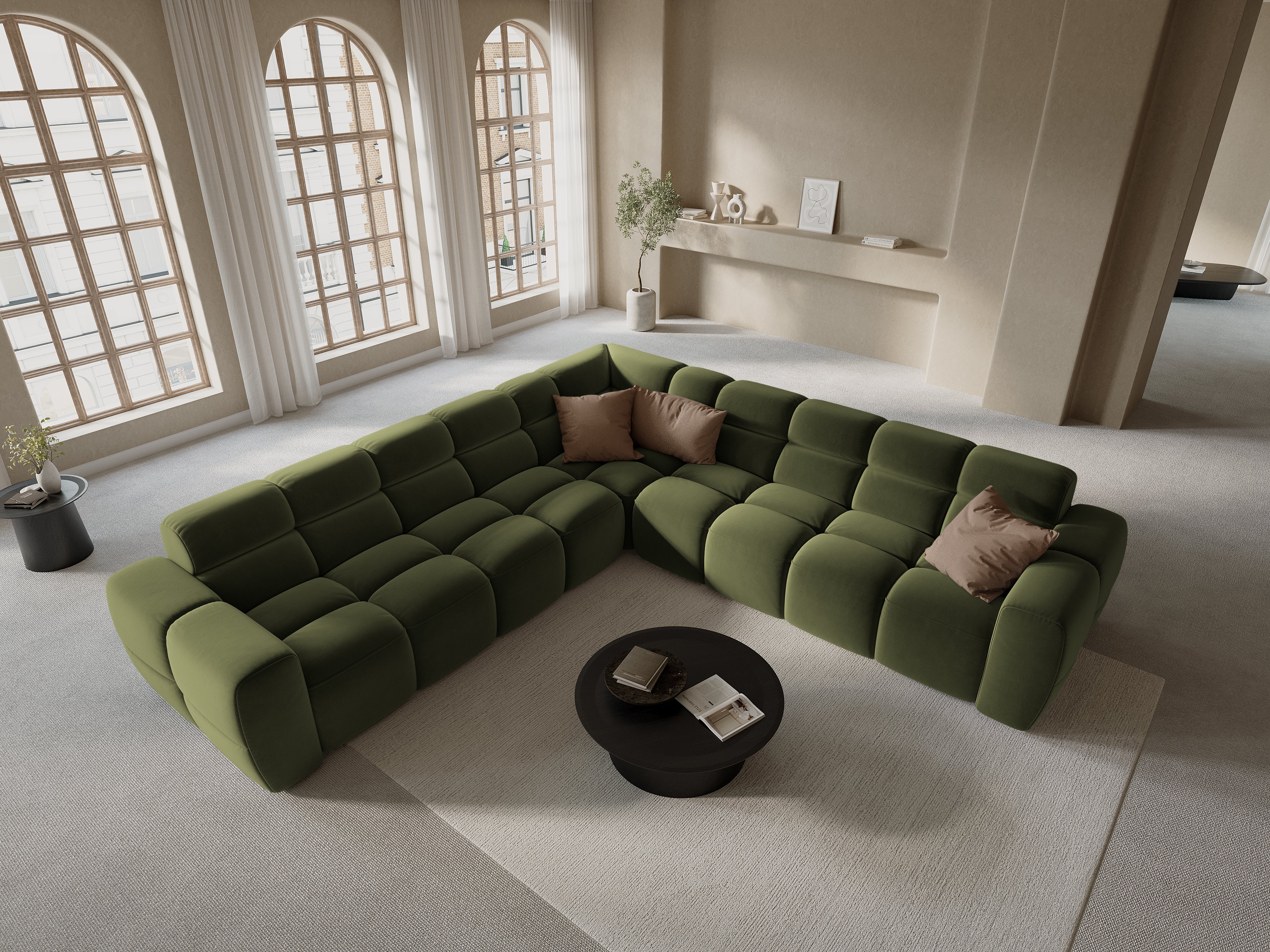 Kutna garnitura Lisa 310x310cm, Materijal: Baršun