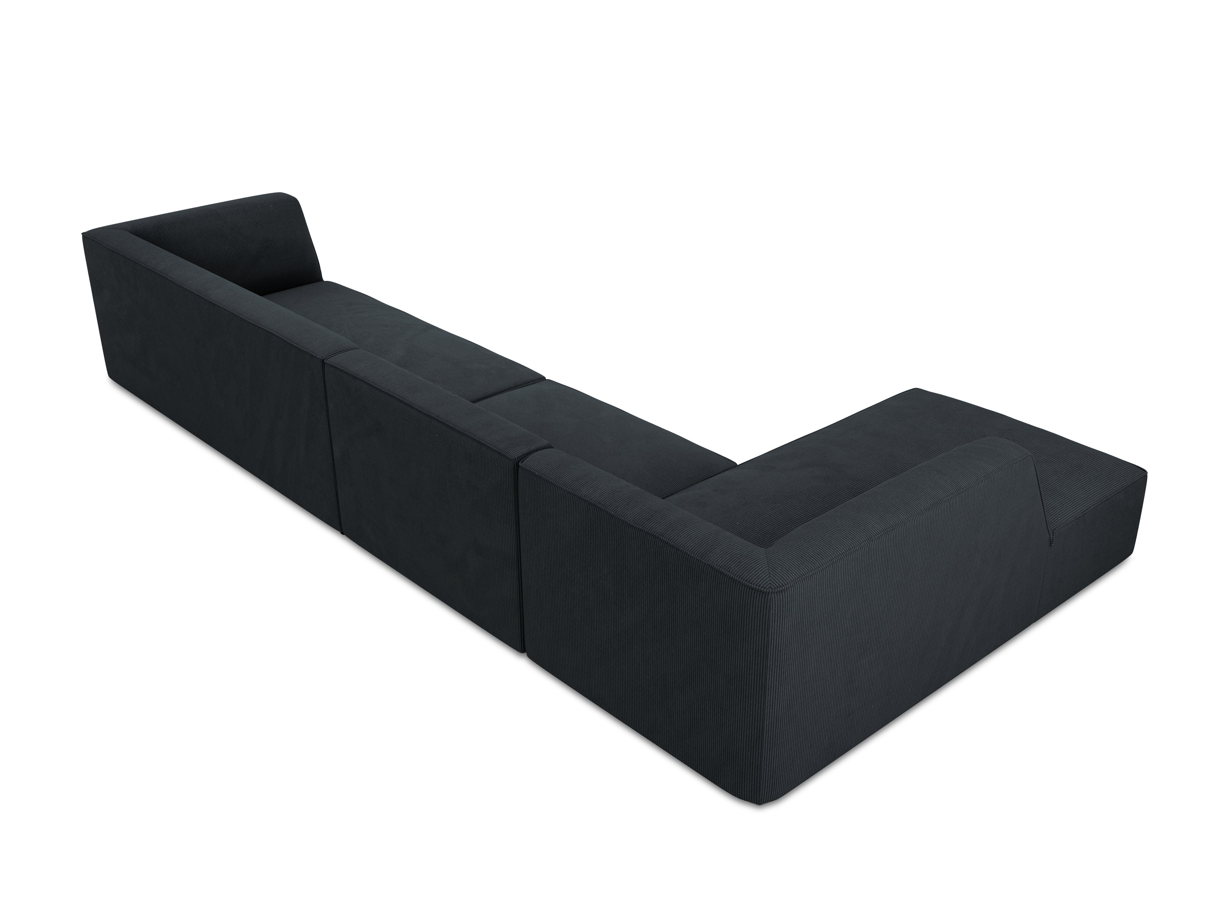 Kutna garnitura Ruby, 5 sjedala, 366x180cm, Materijal: Rebrasta tkanina