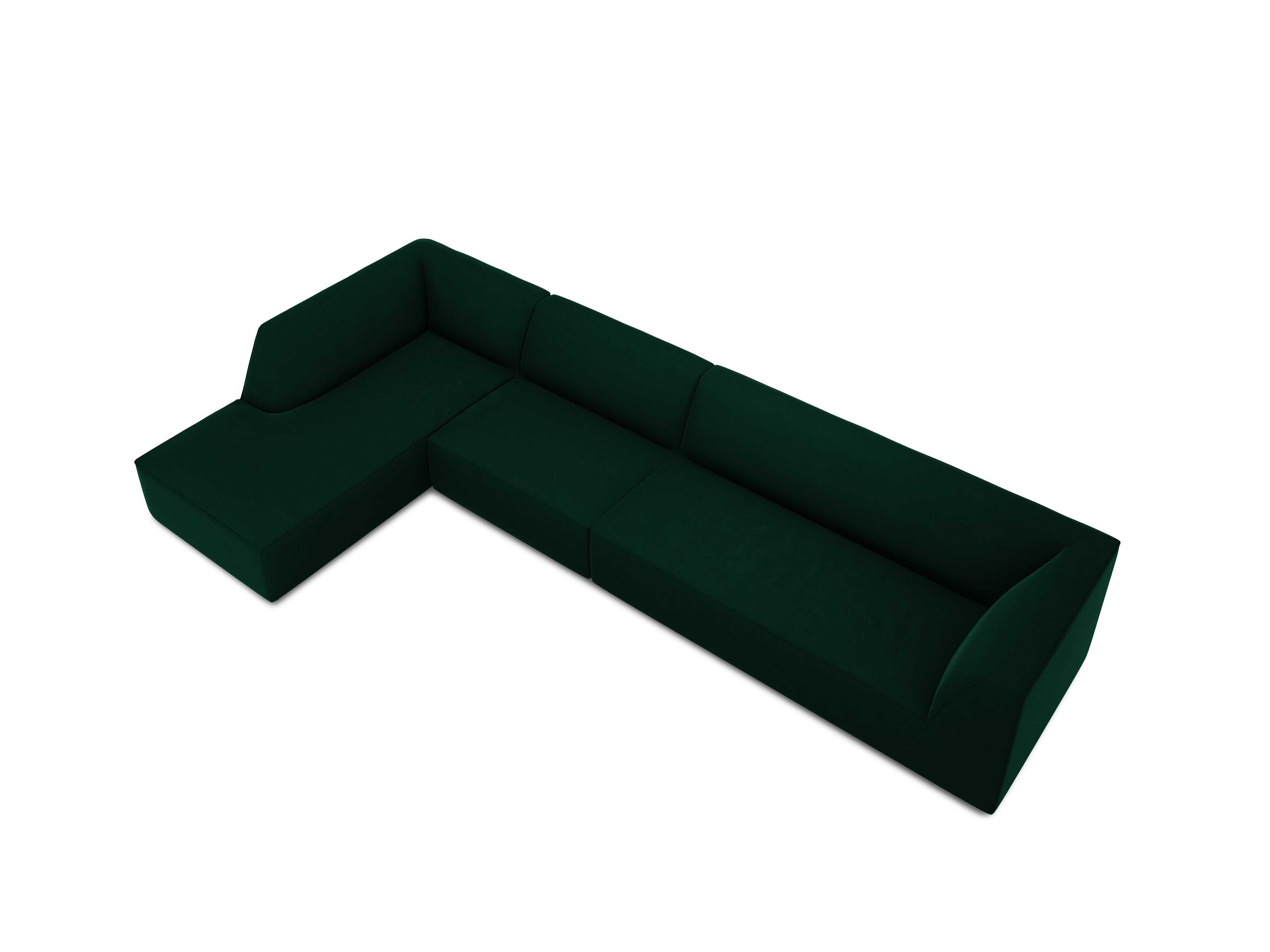 Kutna garnitura Ruby, 5 sjedala, 366x180cm, Materijal: Baršun