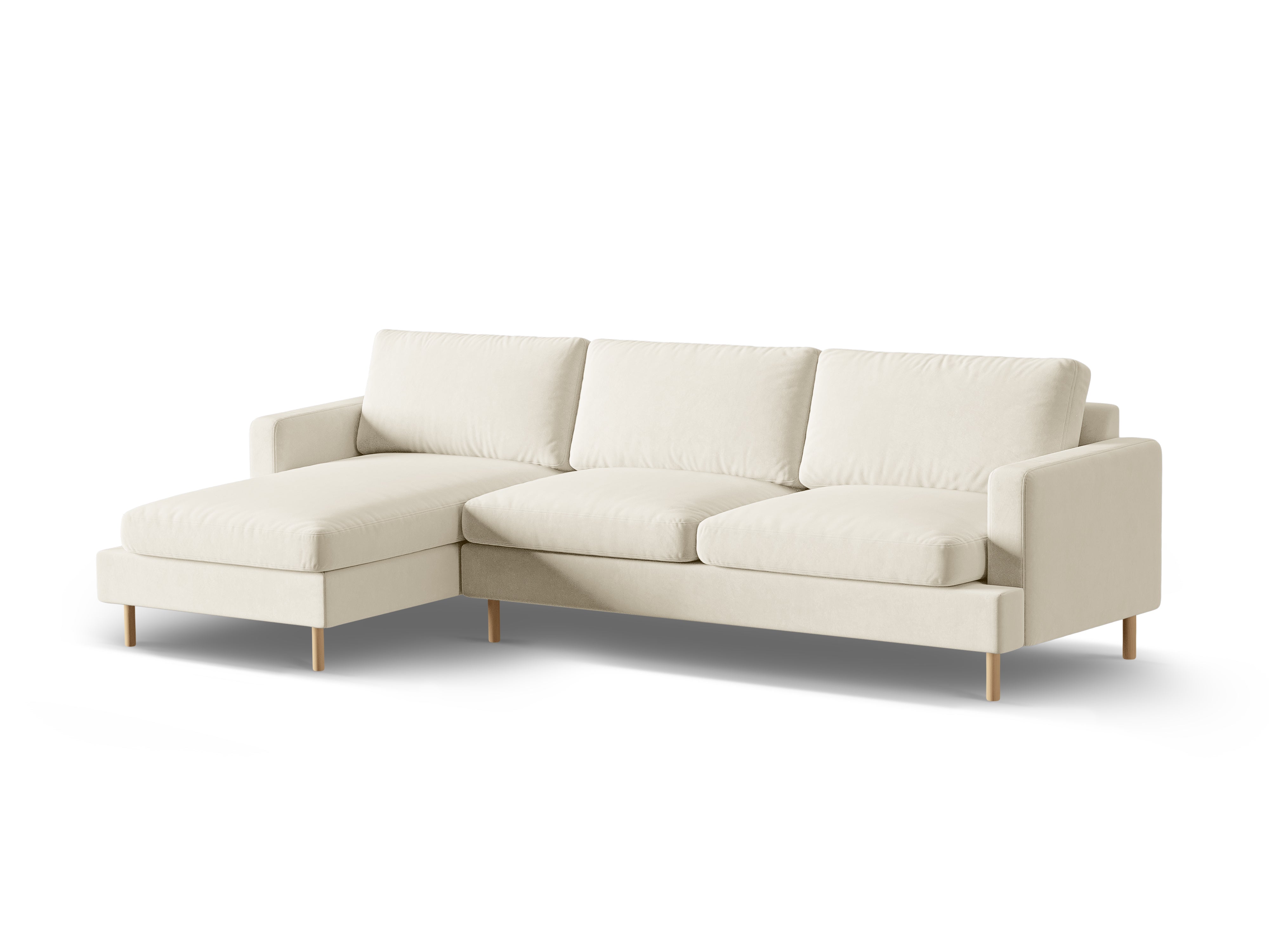 Kutna garnitura Aliya, 4 sjedala, 294x148cm, Materijal: Baršun