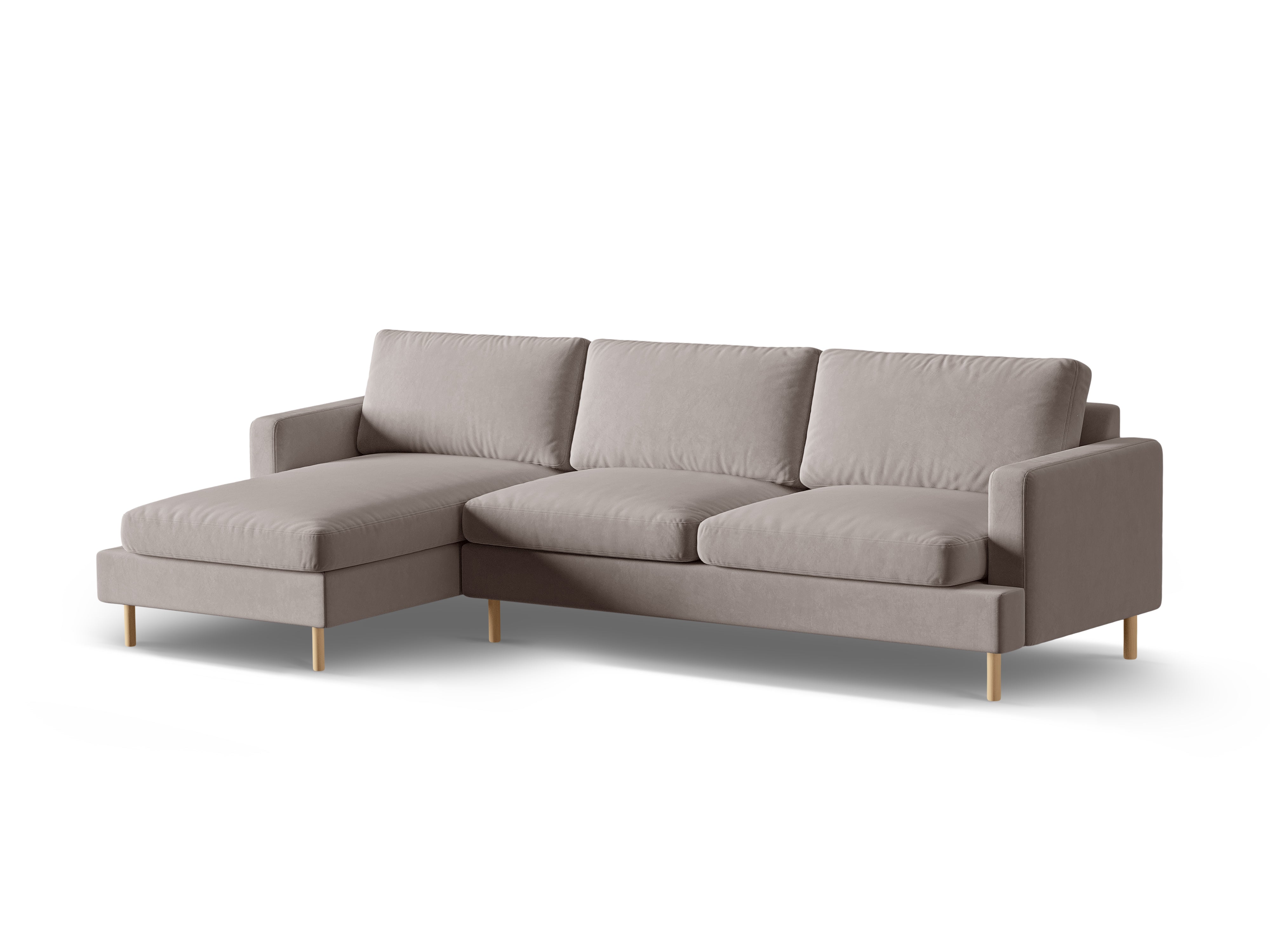 Kutna garnitura Aliya, 4 sjedala, 294x148cm, Materijal: Baršun