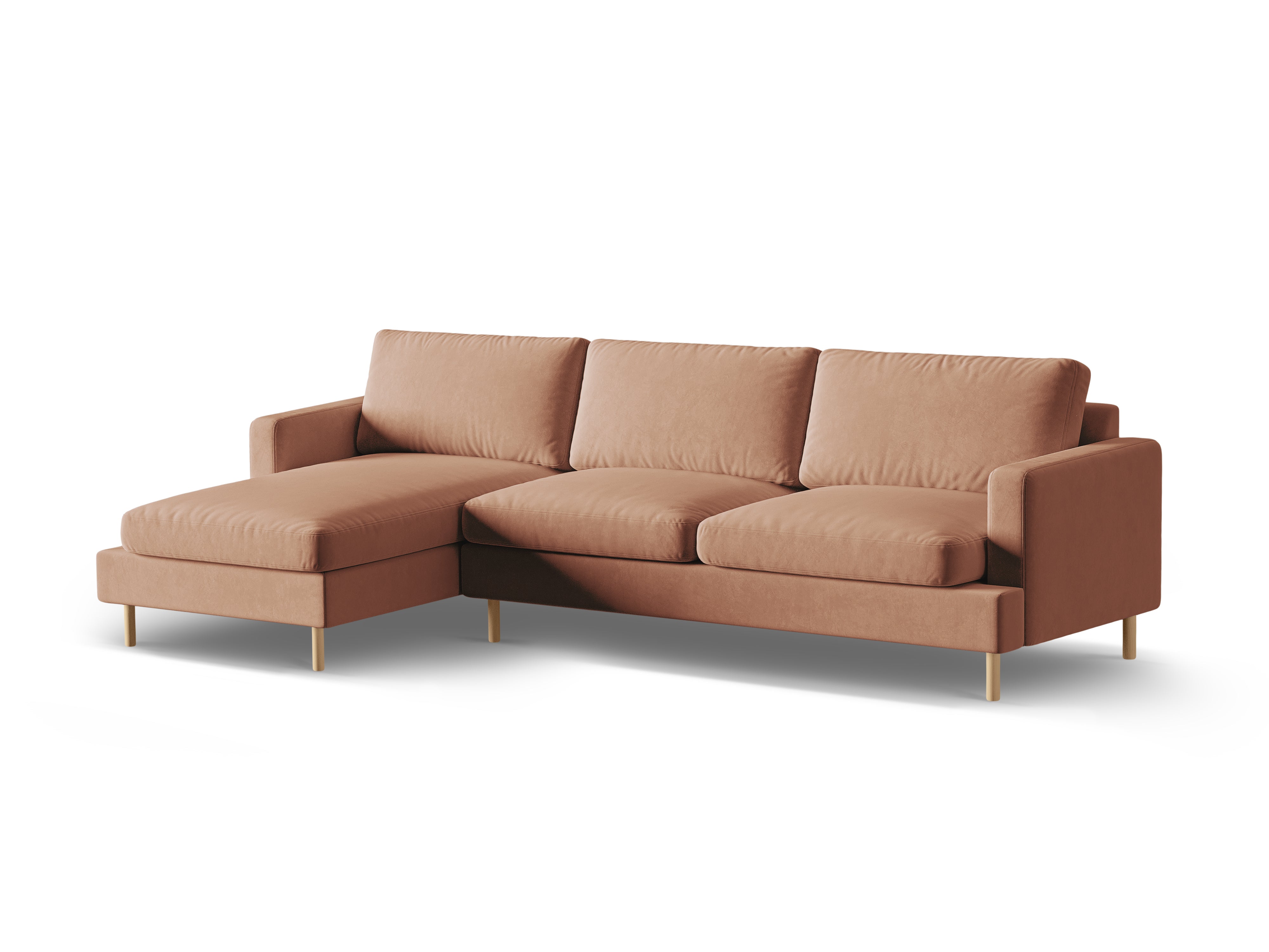 Kutna garnitura Aliya, 4 sjedala, 294x148cm, Materijal: Baršun