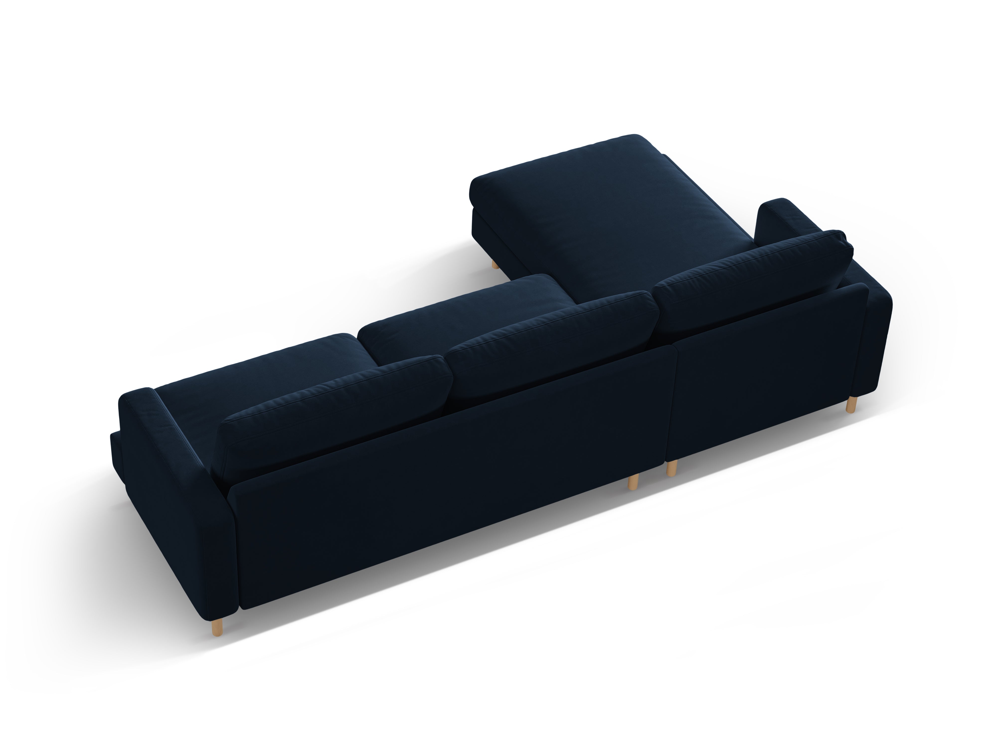 Kutna garnitura Aliya, 4 sjedala, 294x148cm, Materijal: Baršun