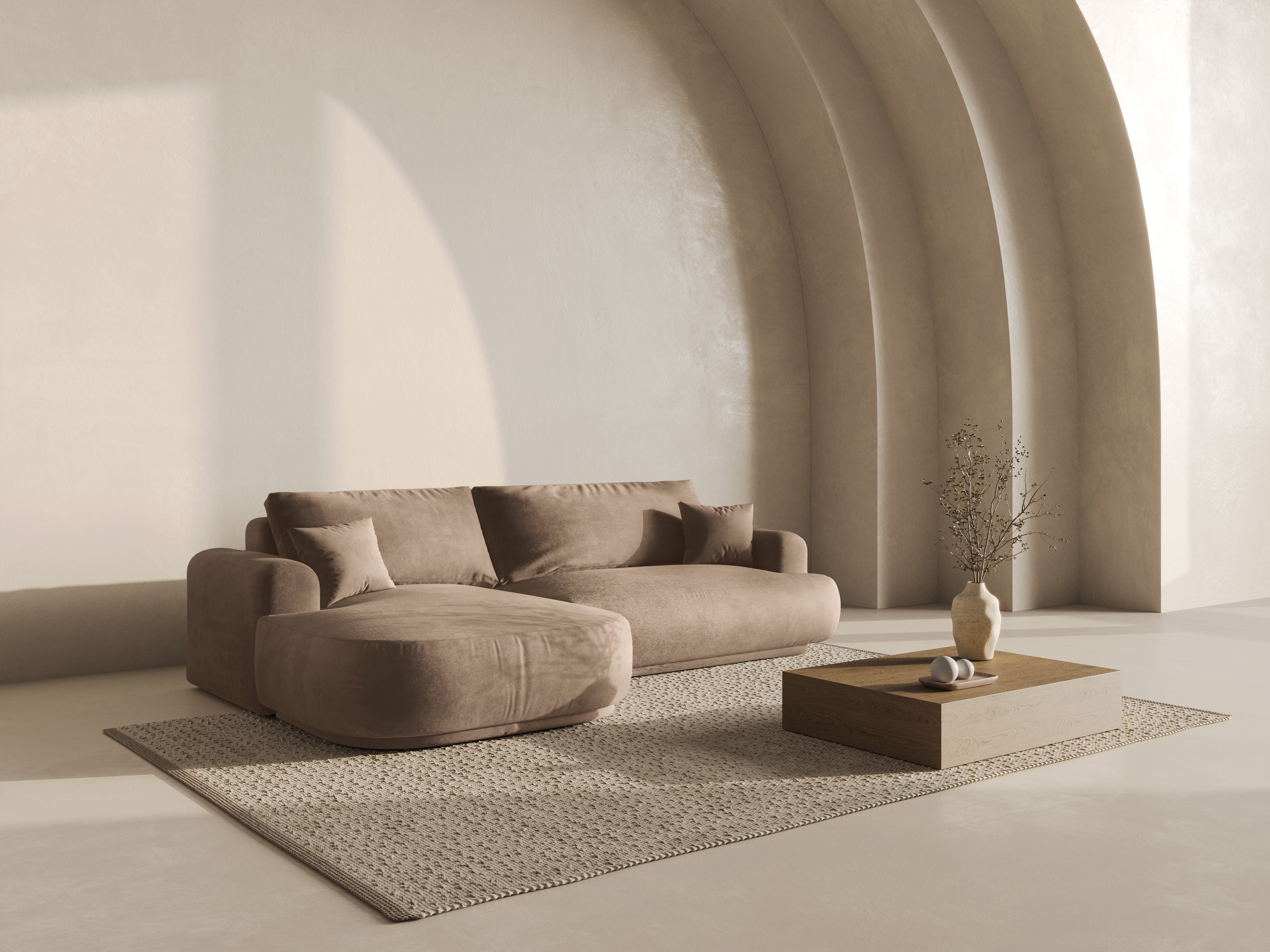 Kutna garnitura Ella 271x174cm, Materijal: Baršun