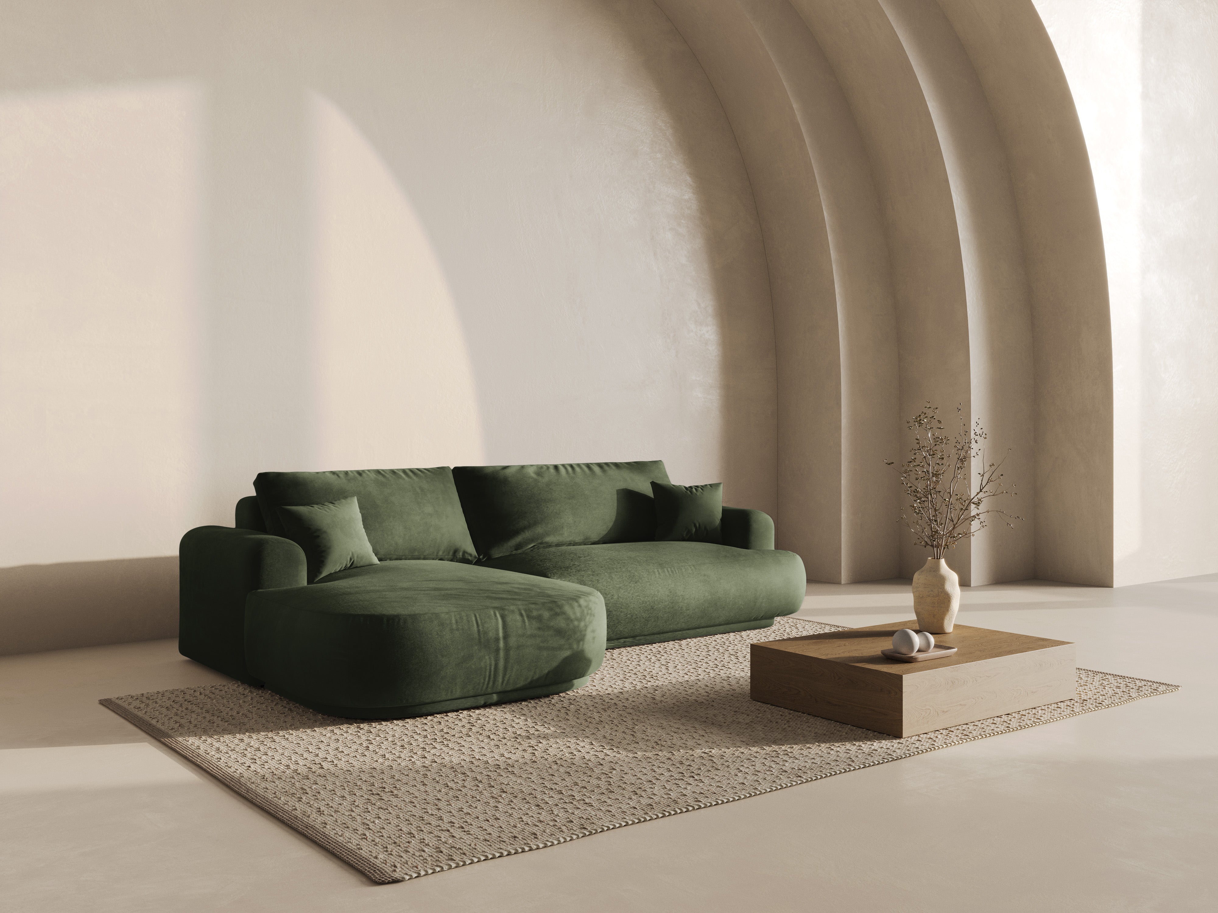 Kutna garnitura Ella 271x174cm, Materijal: Baršun