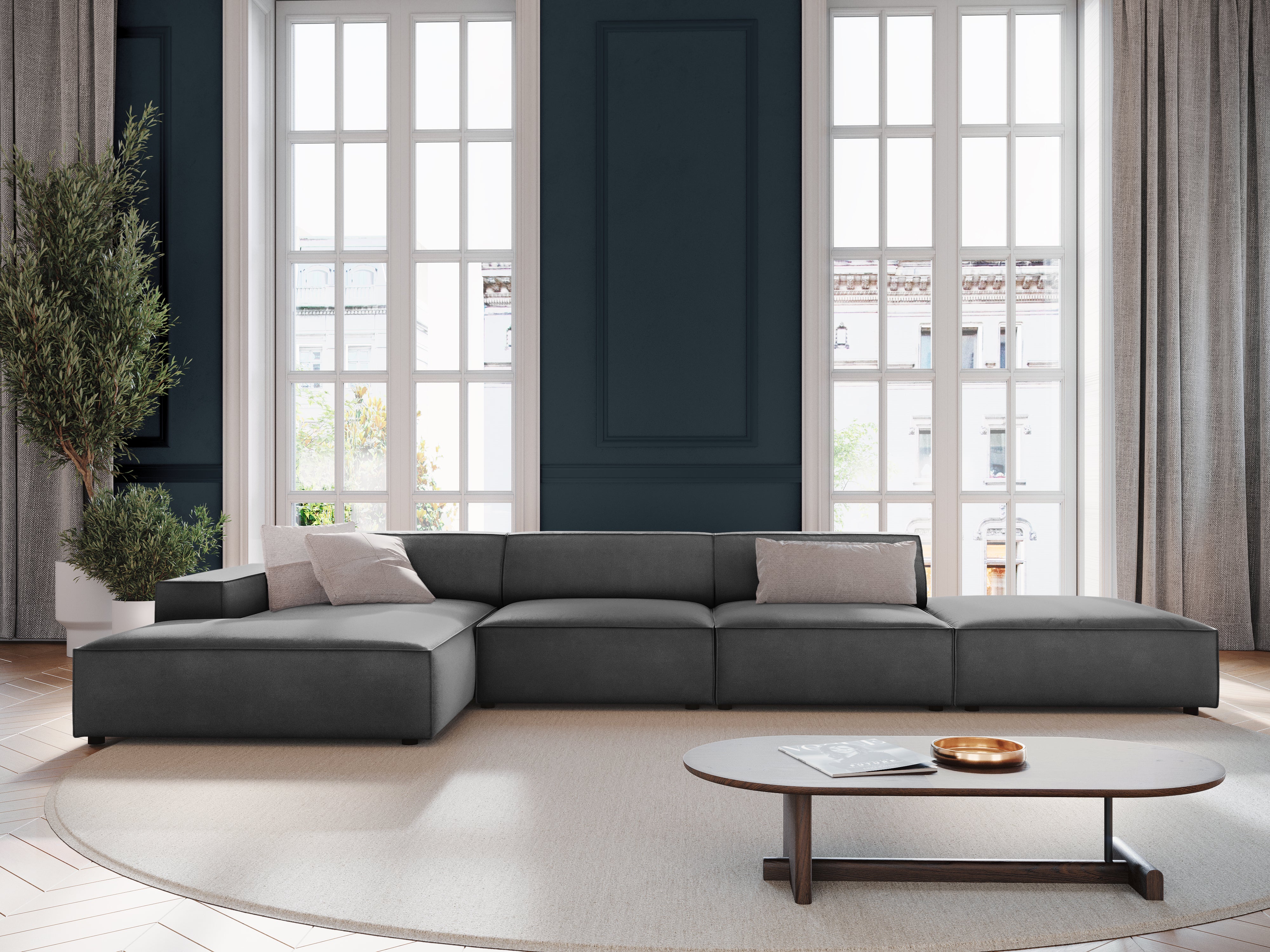 Kutna garnitura Jodie 341x166cm, Materijal: Baršun