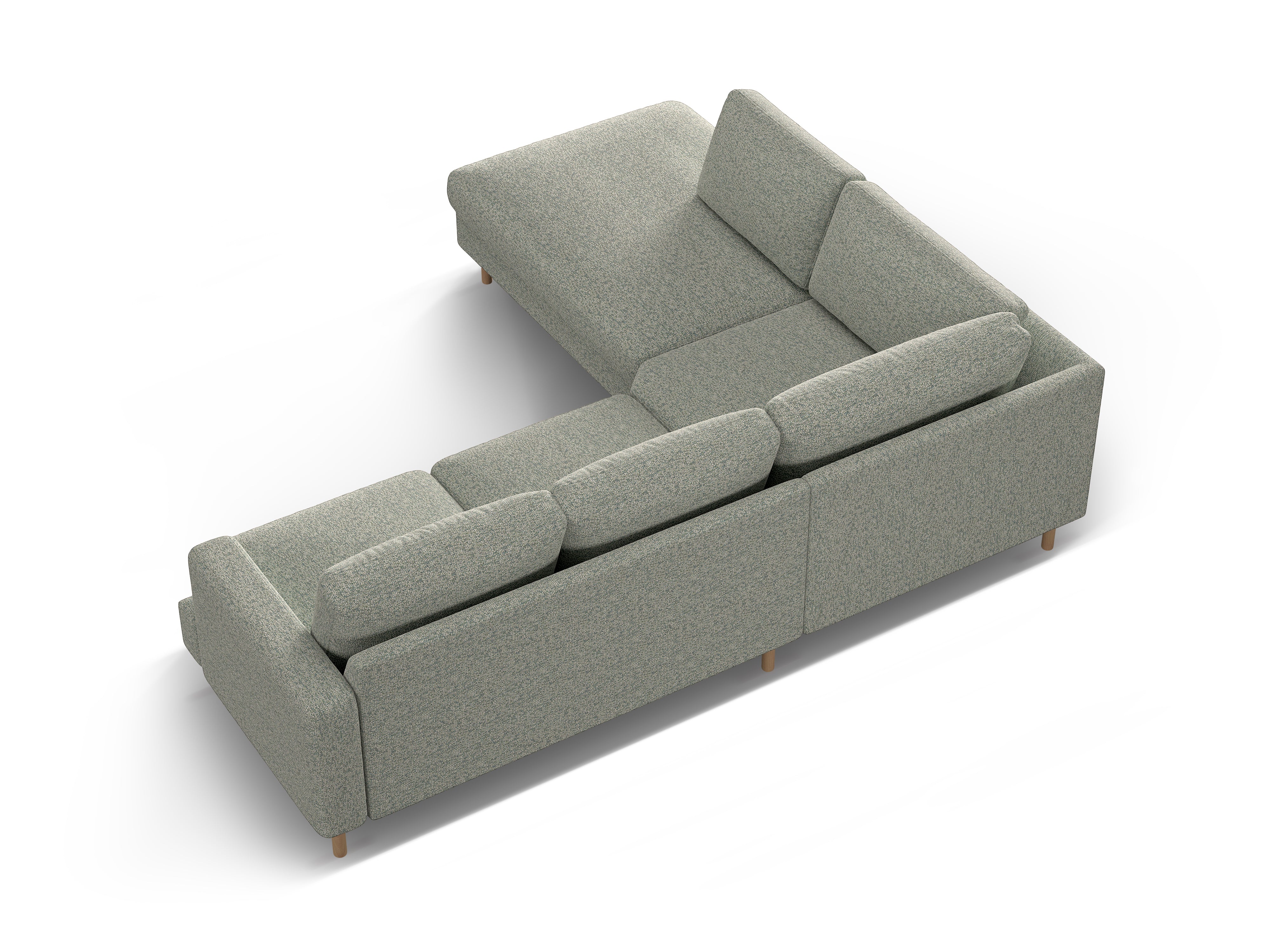 Kutna garnitura Aliya 283.5x231cm, Materijal: Strukturirana tkanina