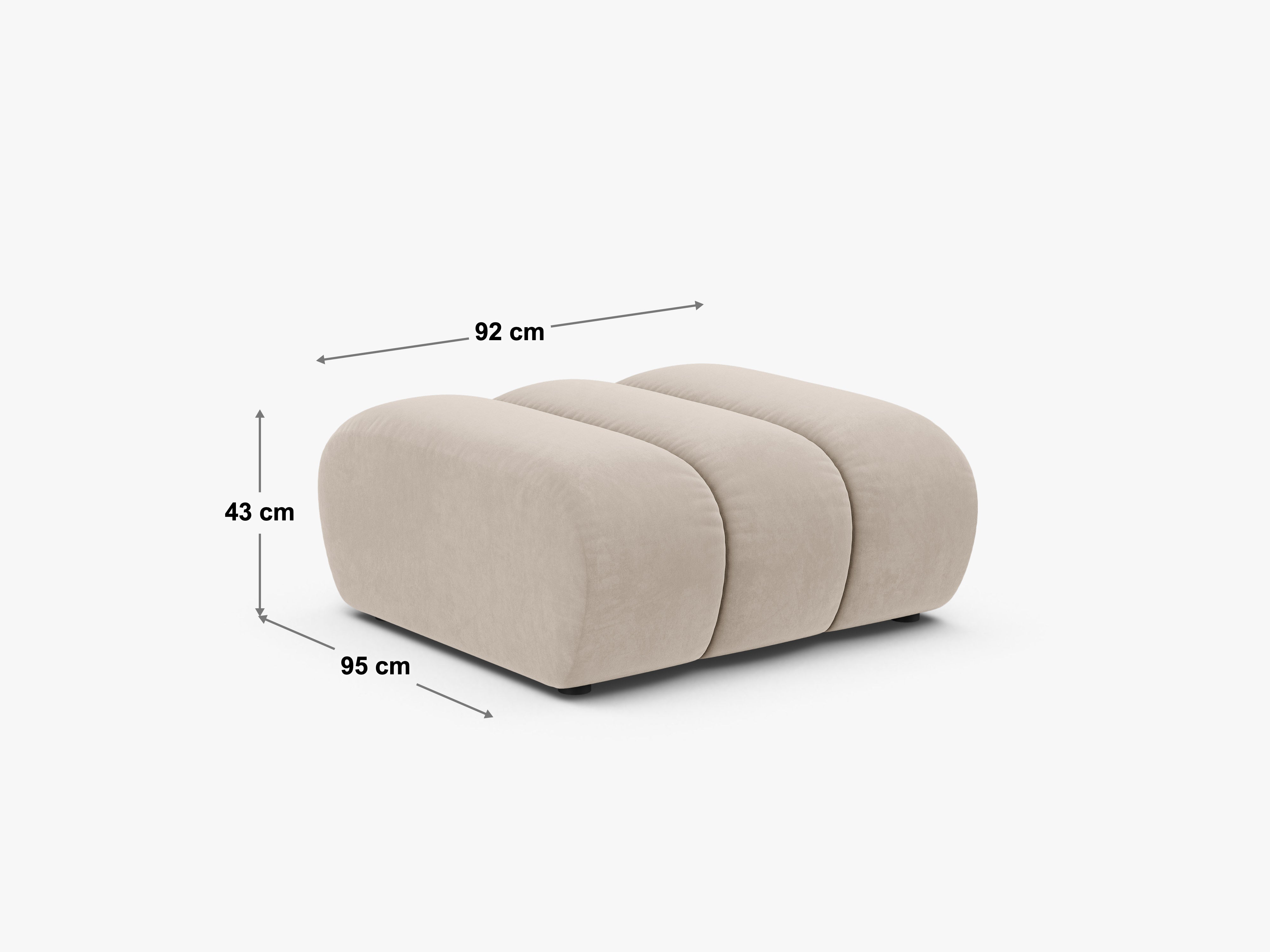 Tabure Lupine 92x95cm, Materijal: Chenille Eden