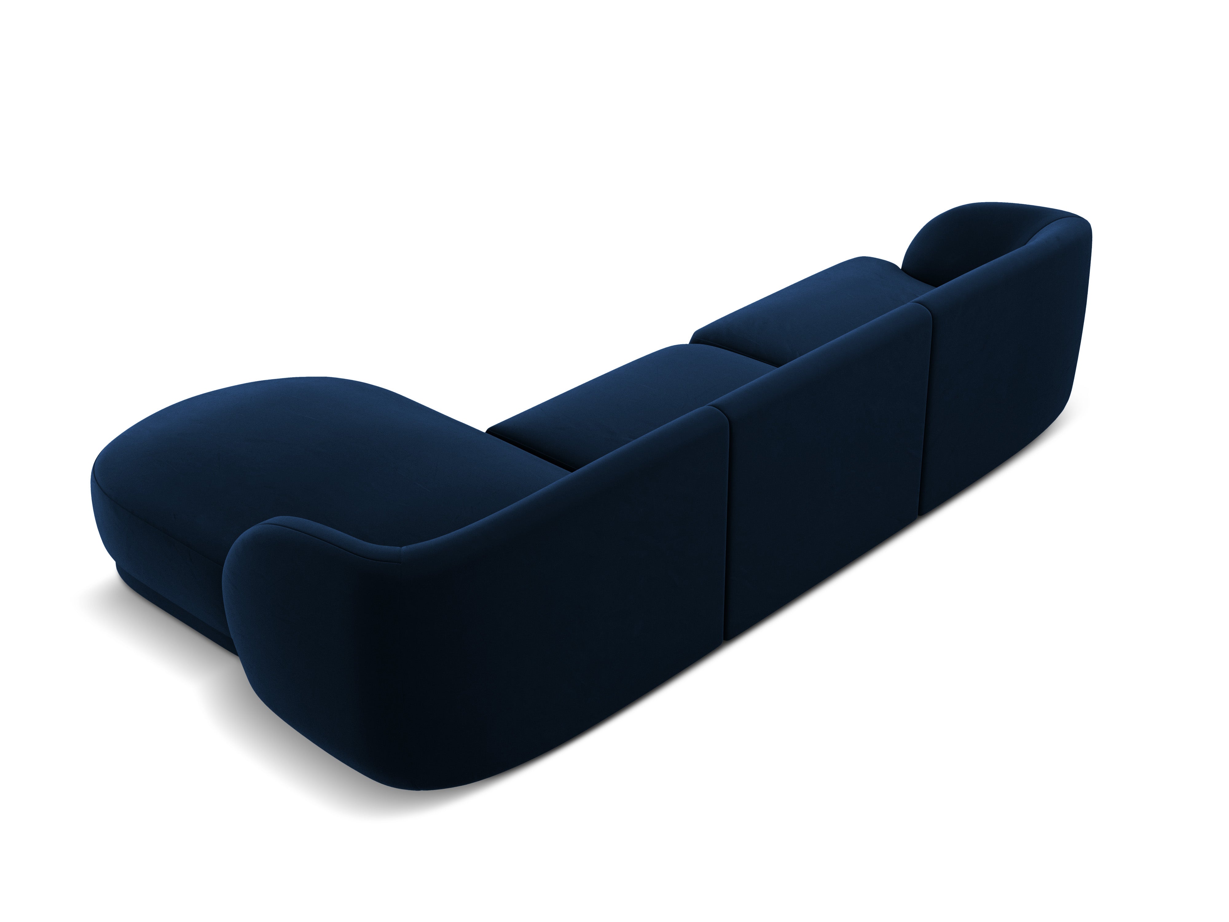 Kutna garnitura Miley zaobljena 255x156cm, Materijal: Baršun