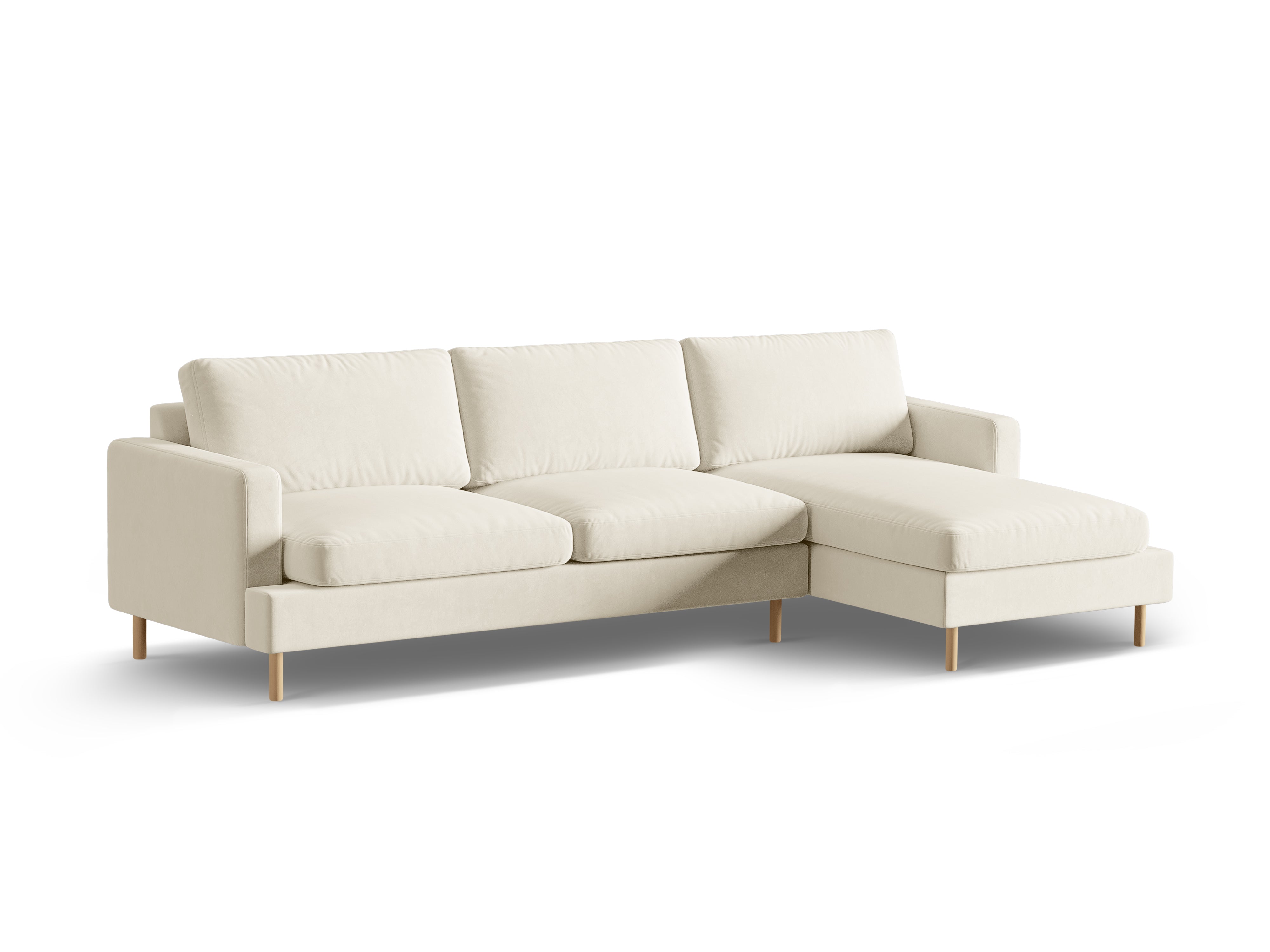 Kutna garnitura Aliya, 4 sjedala, 294x148cm, Materijal: Baršun