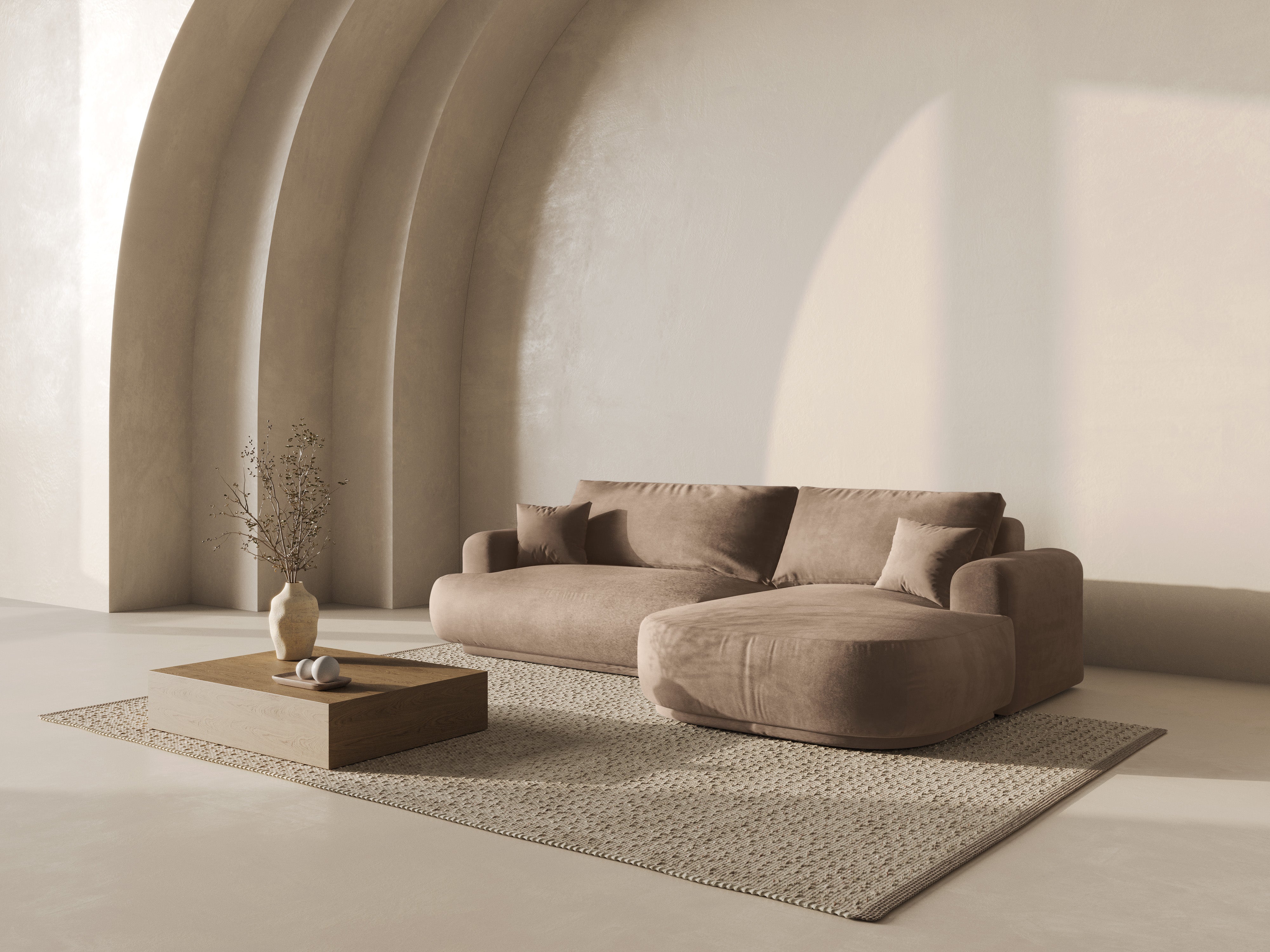 Kutna garnitura Ella 271x174cm, Materijal: Baršun