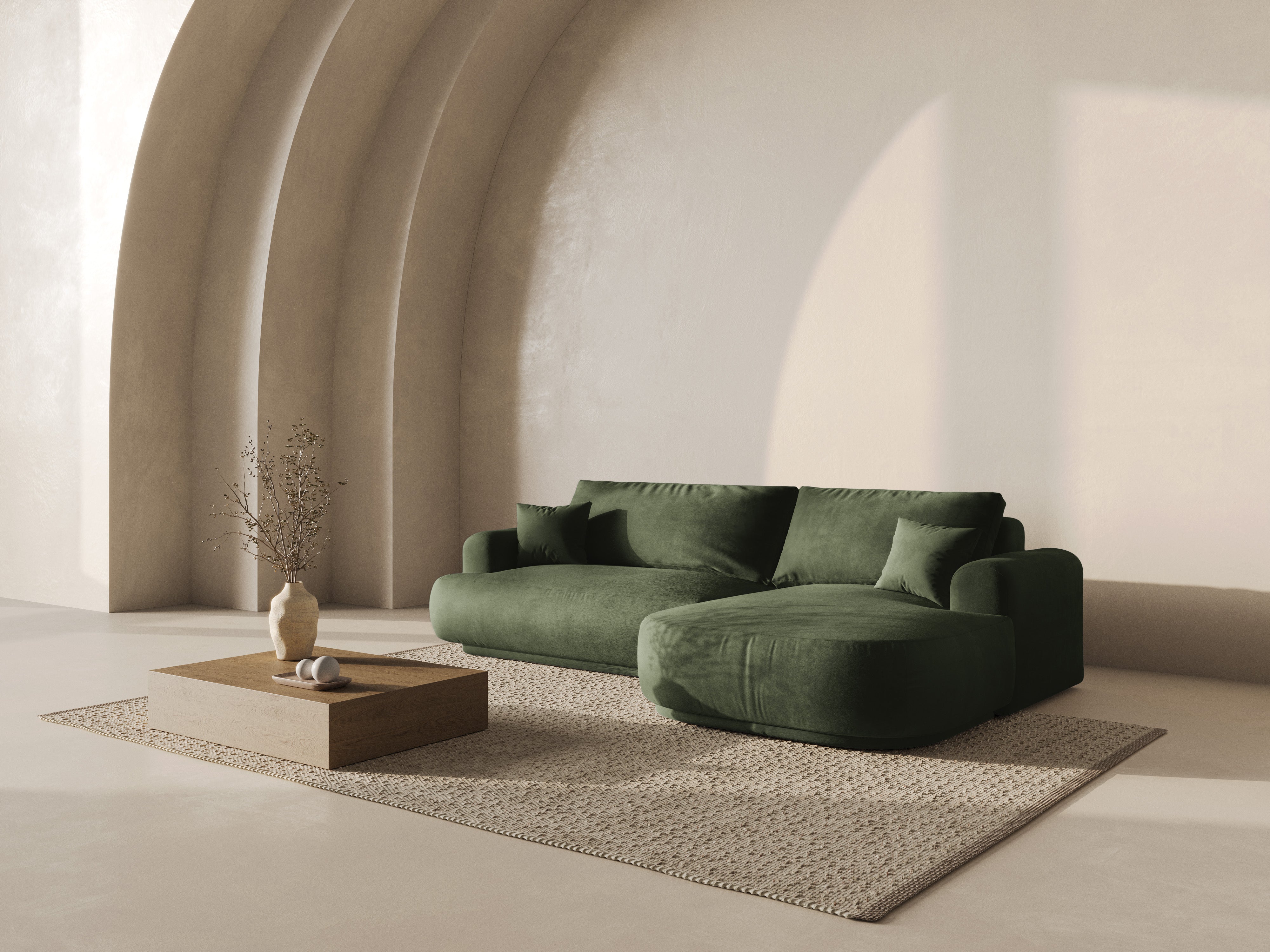 Kutna garnitura Ella 271x174cm, Materijal: Baršun