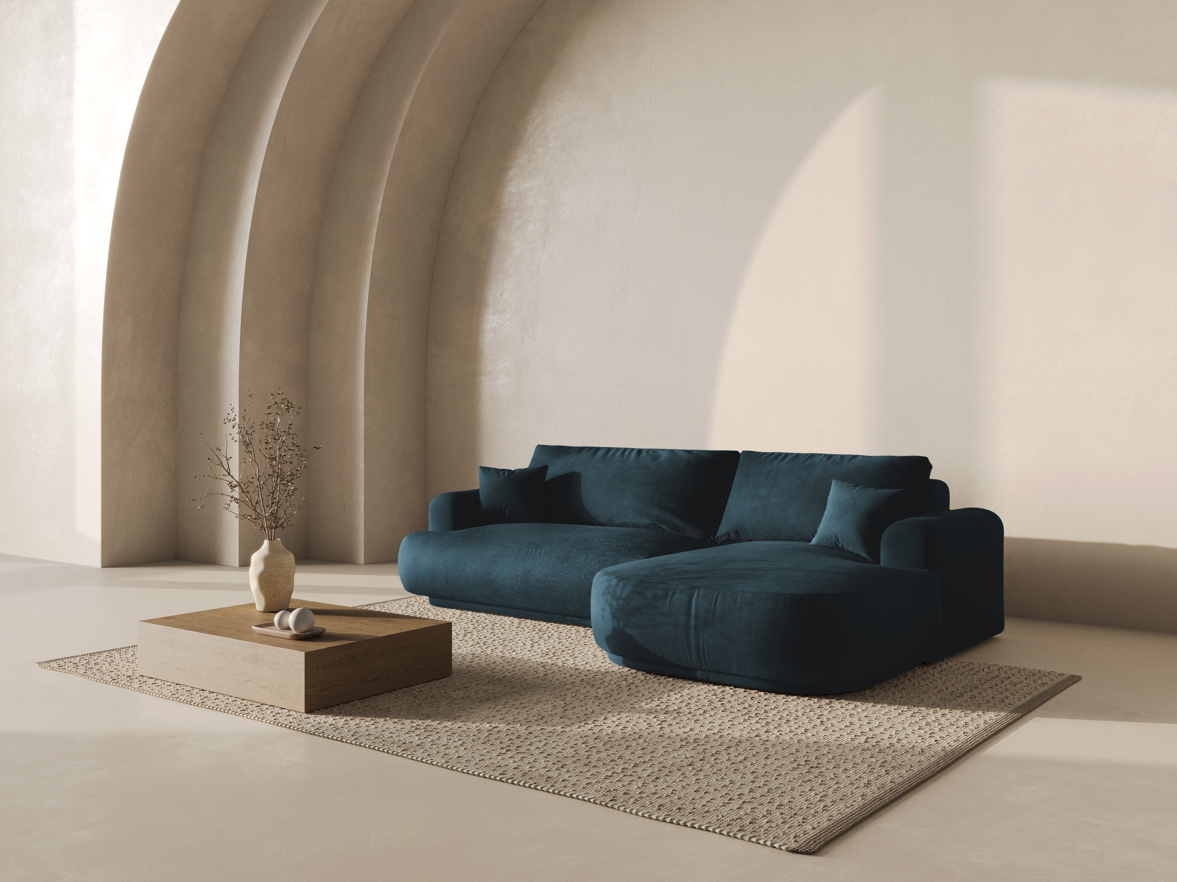 Kutna garnitura Ella 271x174cm, Materijal: Baršun