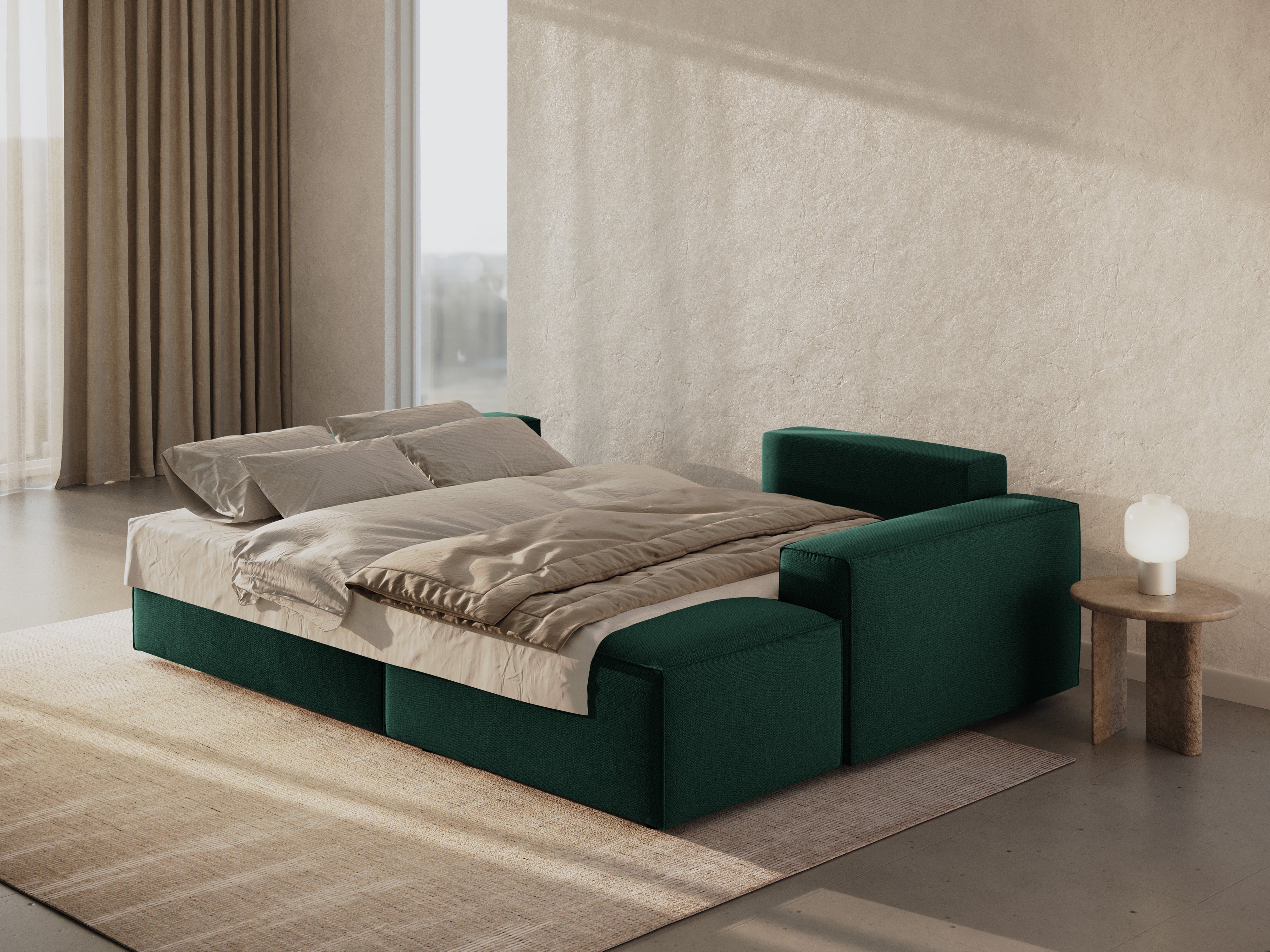 Kutna Garnitura Na Razvlačenje Jodie 246x151cm, Materijal: Strukturirana tkanina